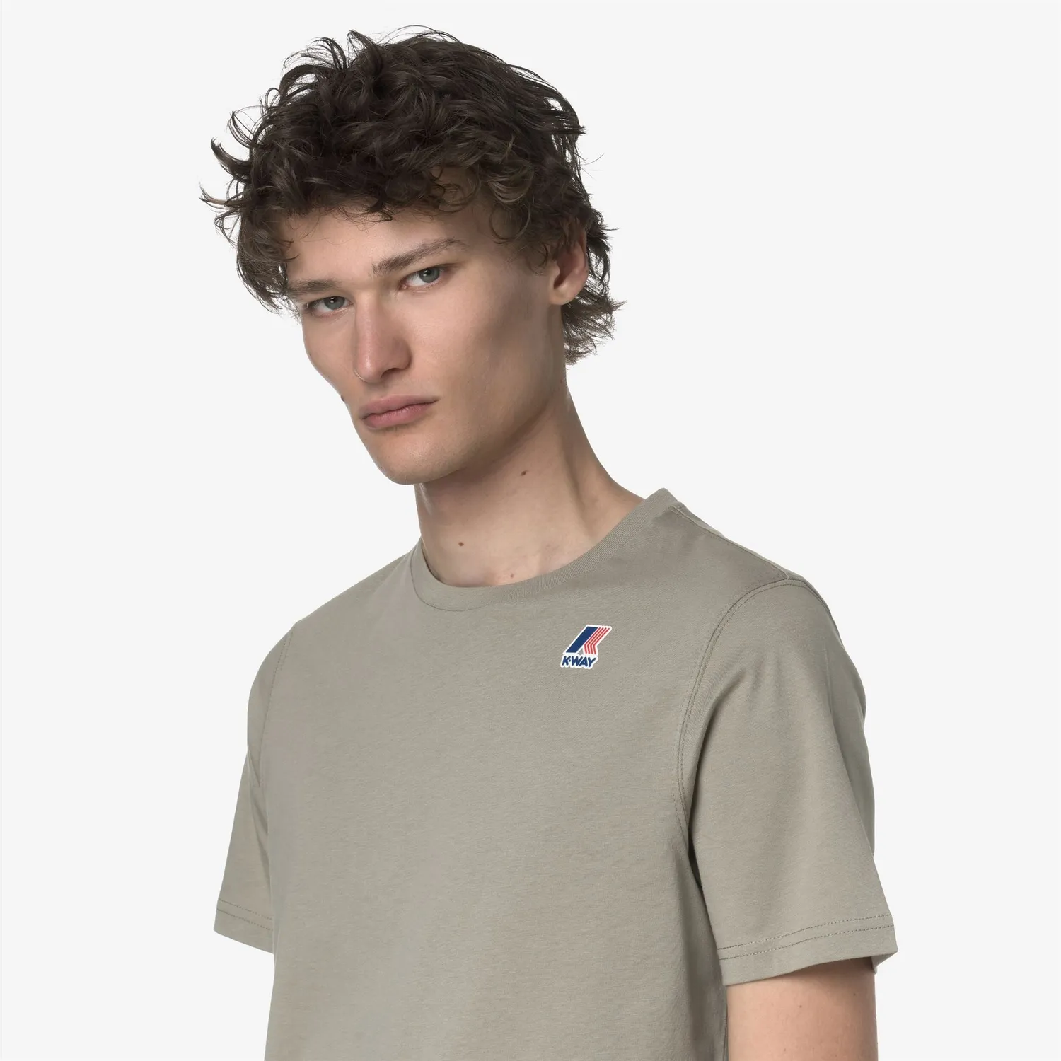K-Way Leonide tricou unisex verde Oak bumbac