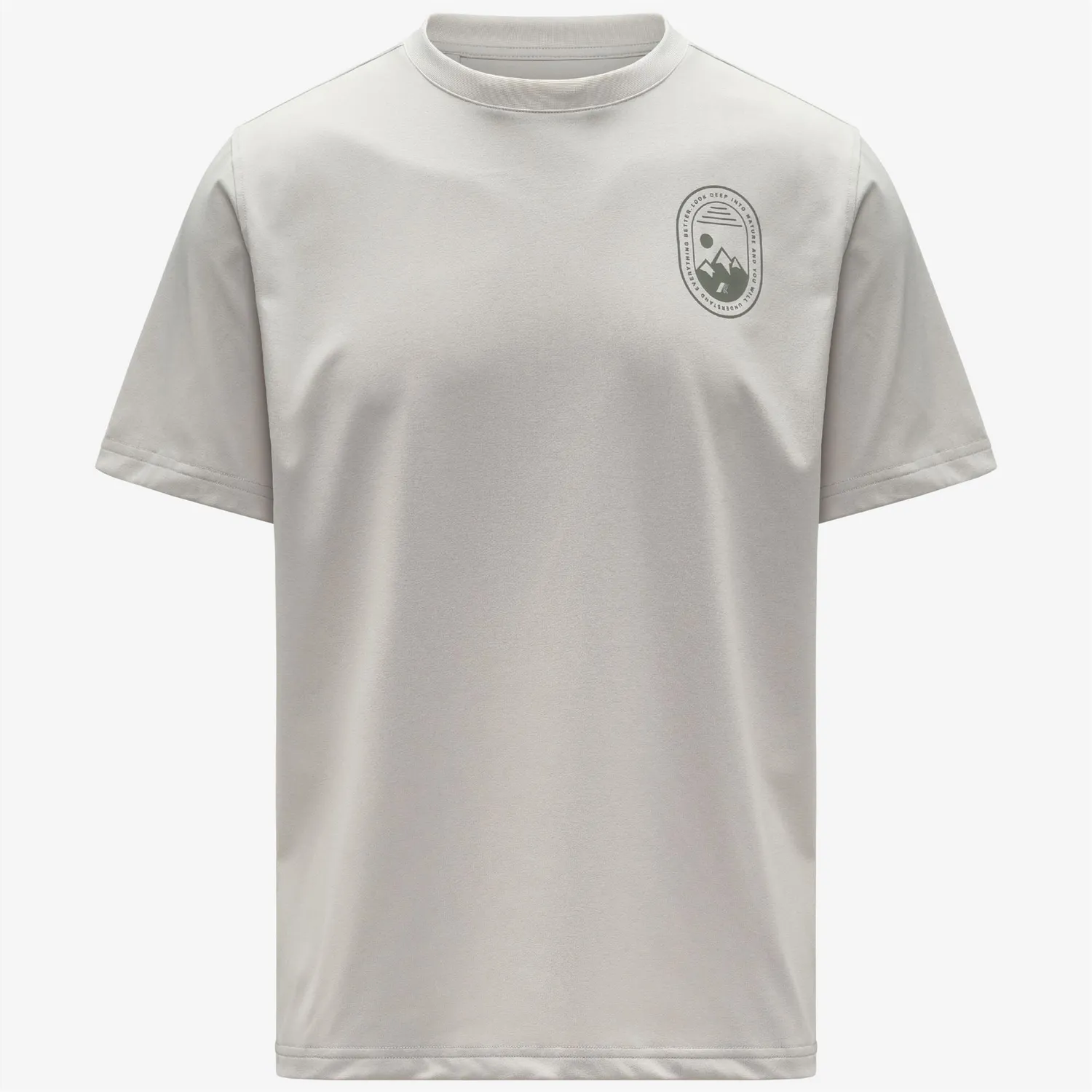 K-Way Graphel tricou bej barbati poliester