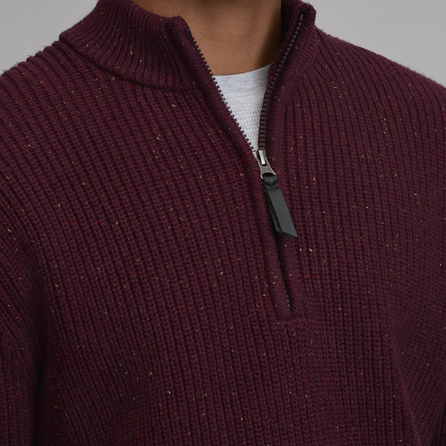 Eddie Bauer Fletcher Bay pulover fermoar Navy Heather cald