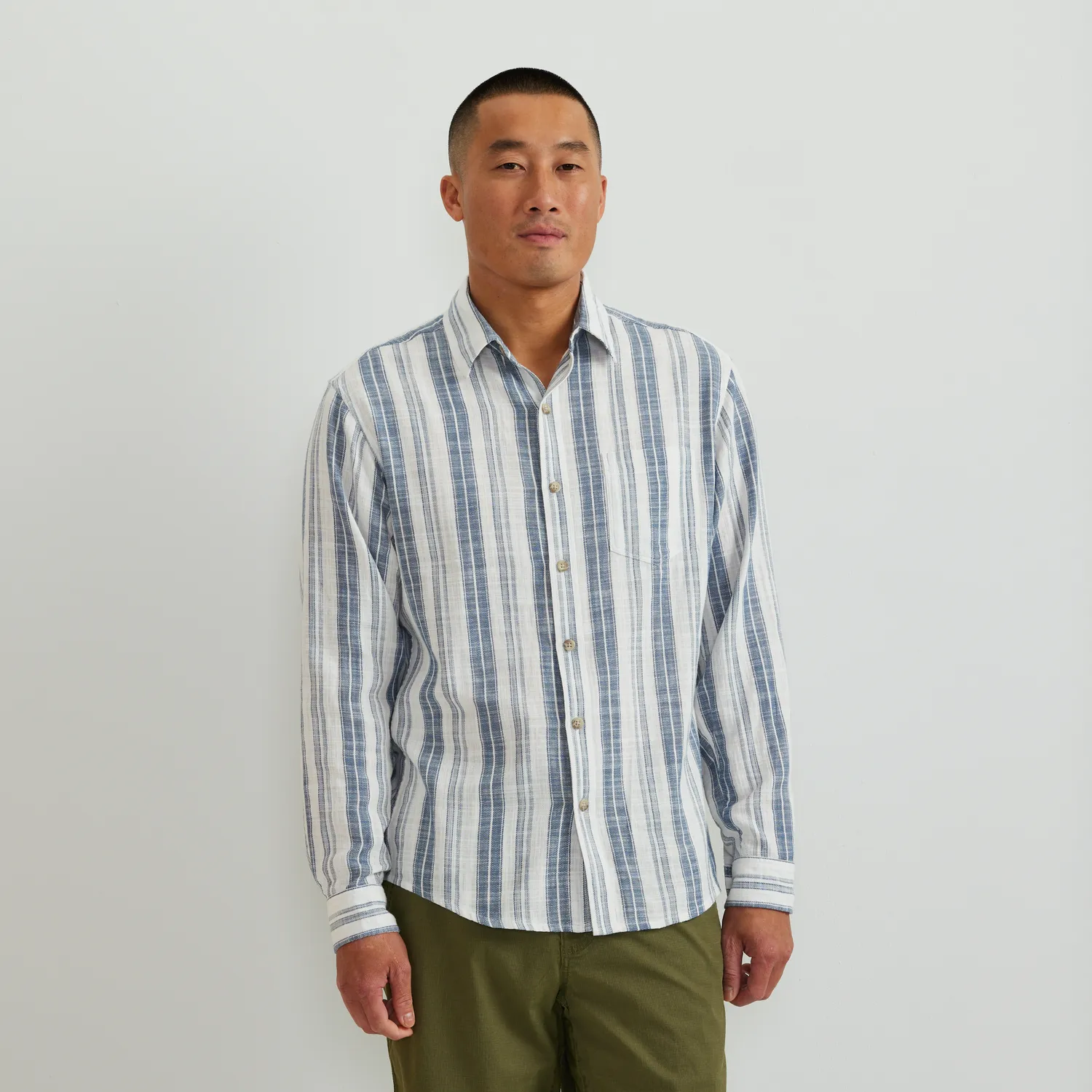 Eddie Bauer Vintage Shirt camasa albastru deschis