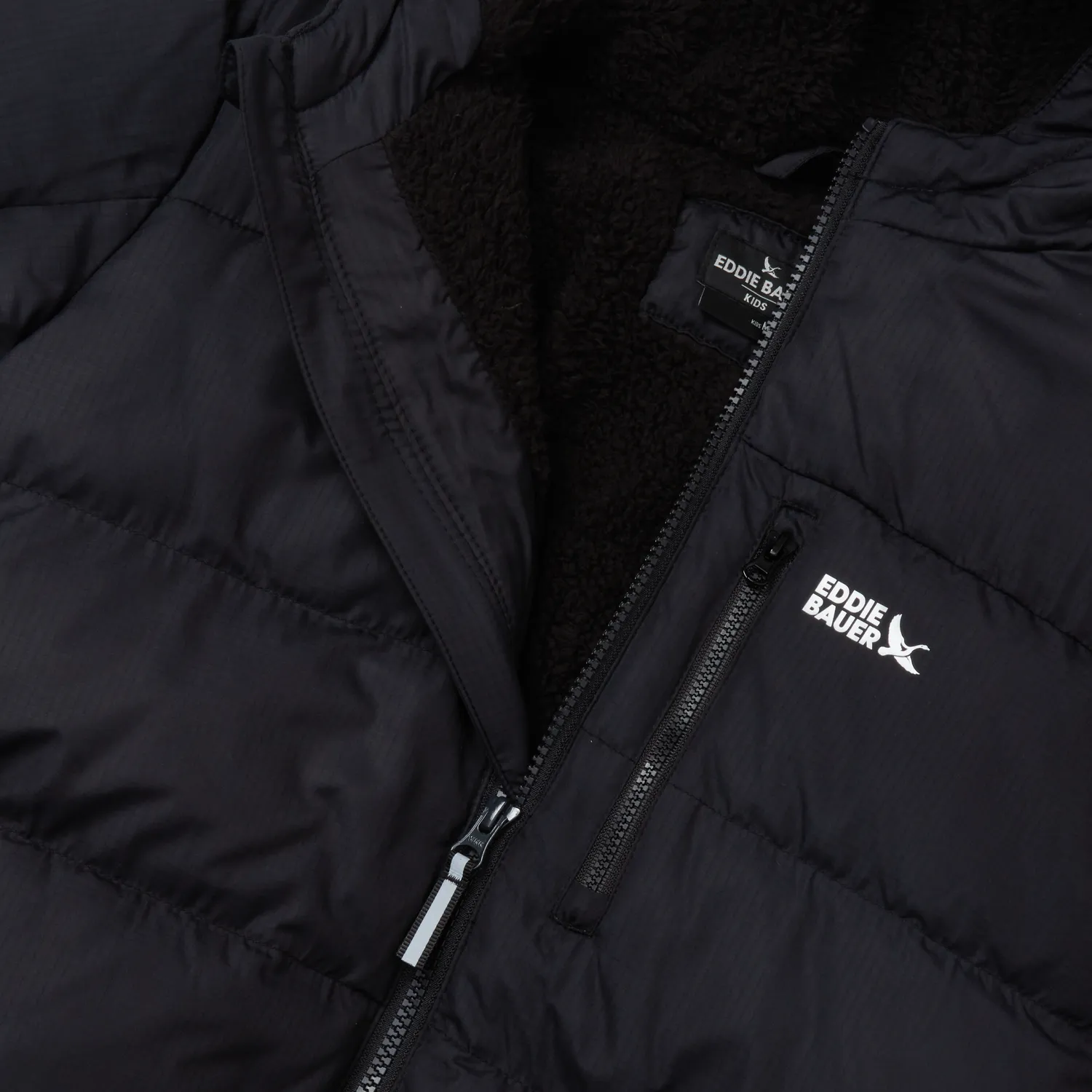 Eddie Bauer Classic Down geacă băieți neagră puf