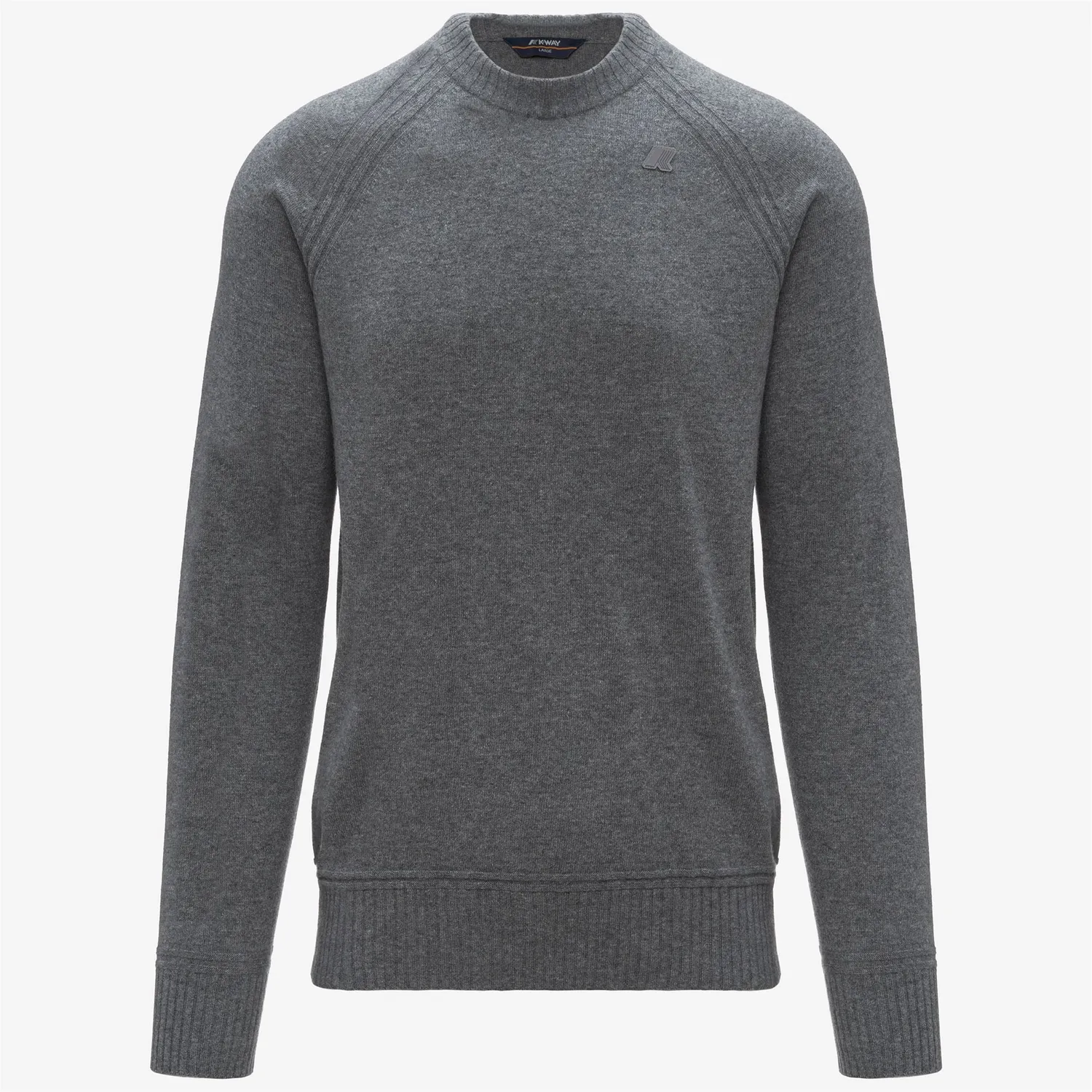 K-Way Sebas Wool Cashmere pulover gri barbati lana cașmir
