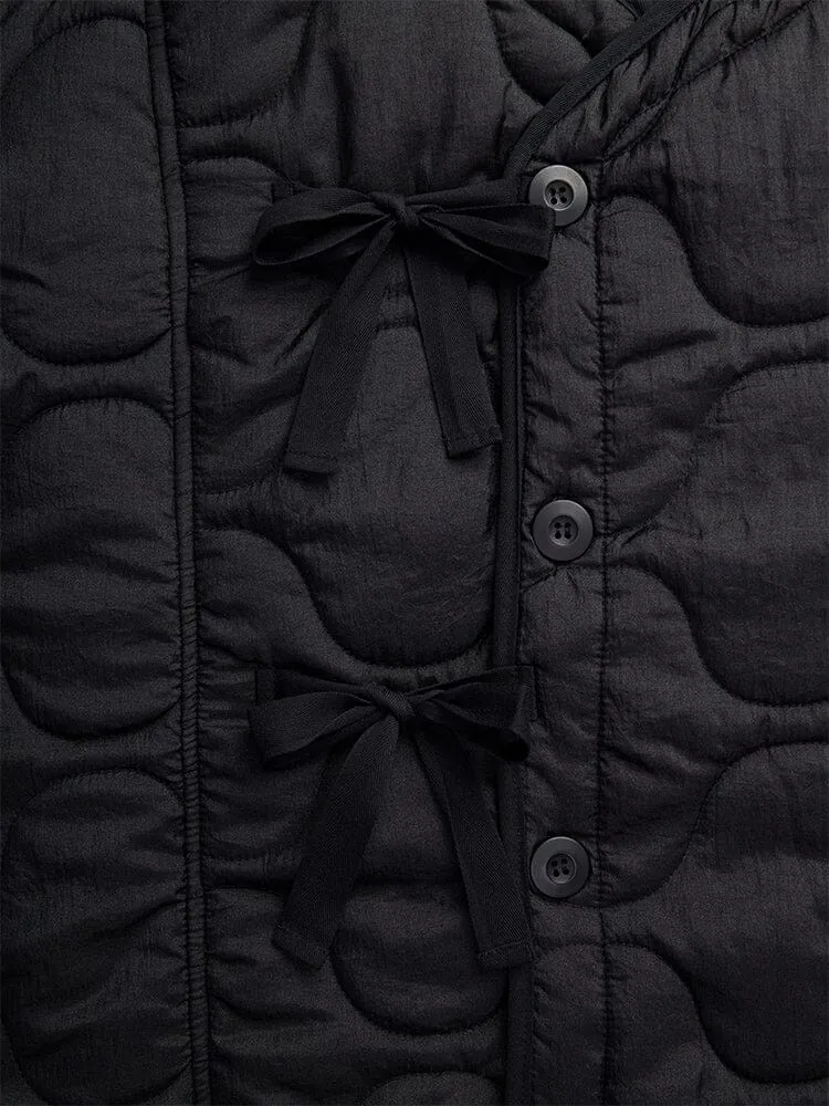 Alpha Industries Quilted palton liner lung negru