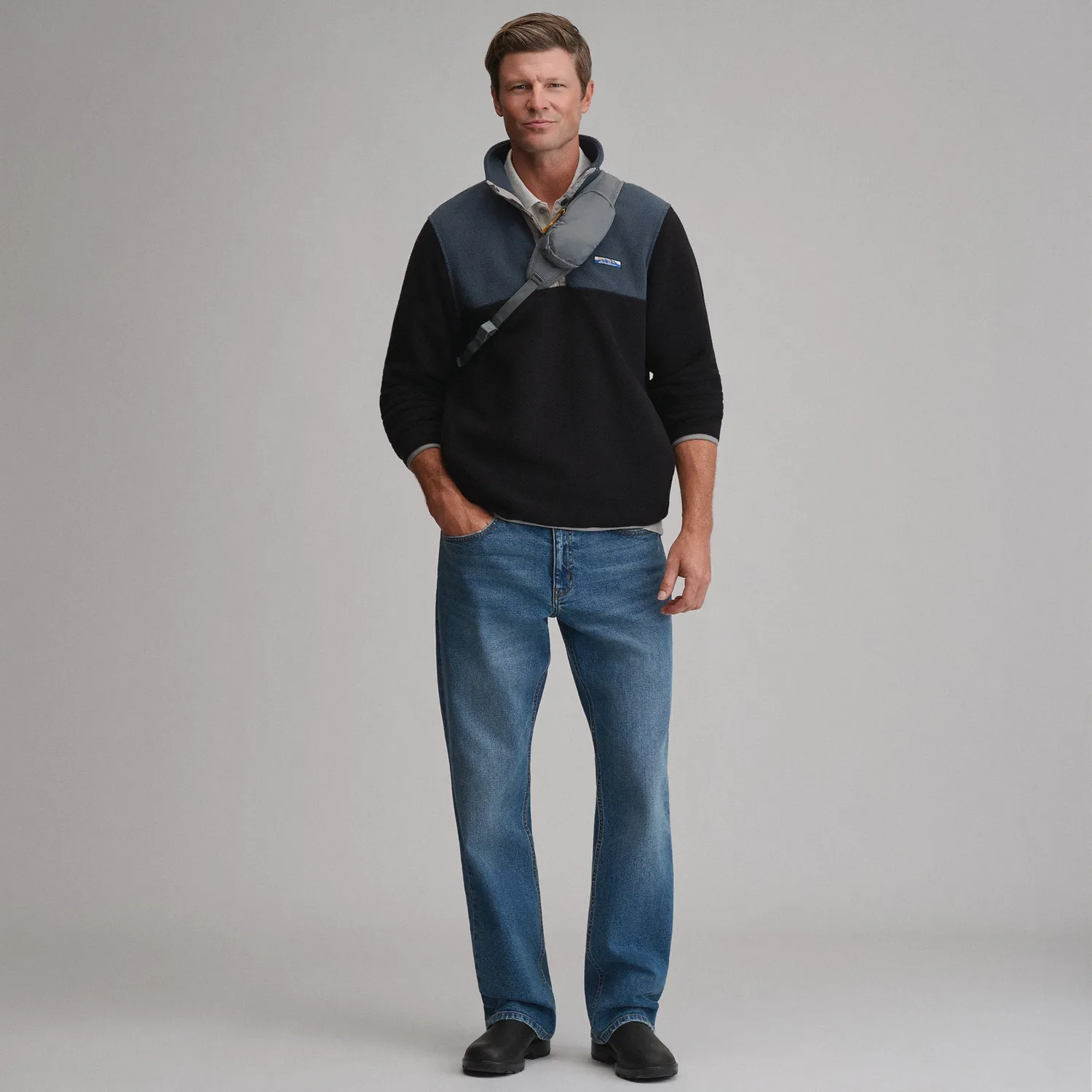 Eddie Bauer Authentic Outdoor polar barbati verde snap