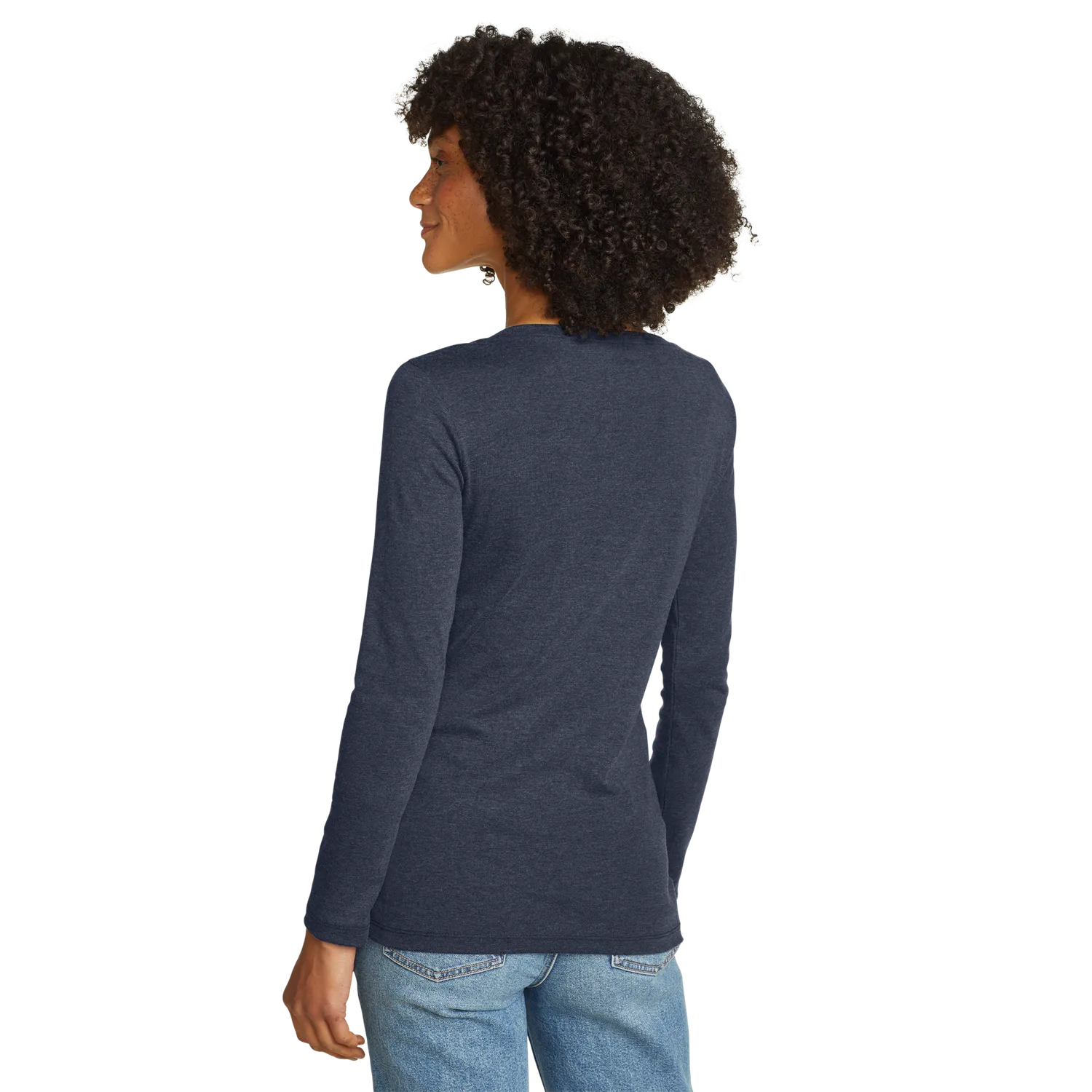 Eddie Bauer Favorite tricou dama indigo maneca lunga