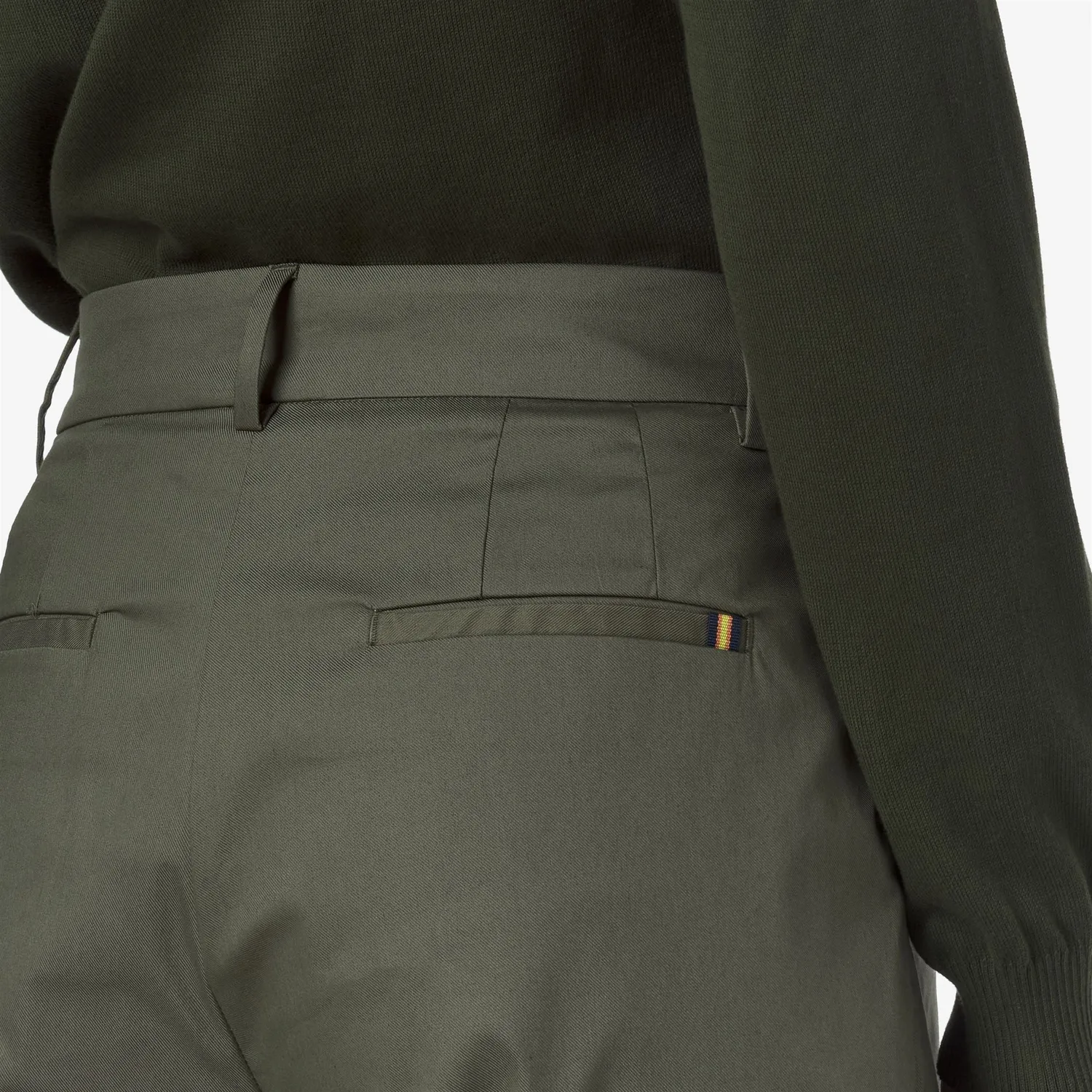 K-Way Eyre Twill Tech pantaloni dama verzi chino