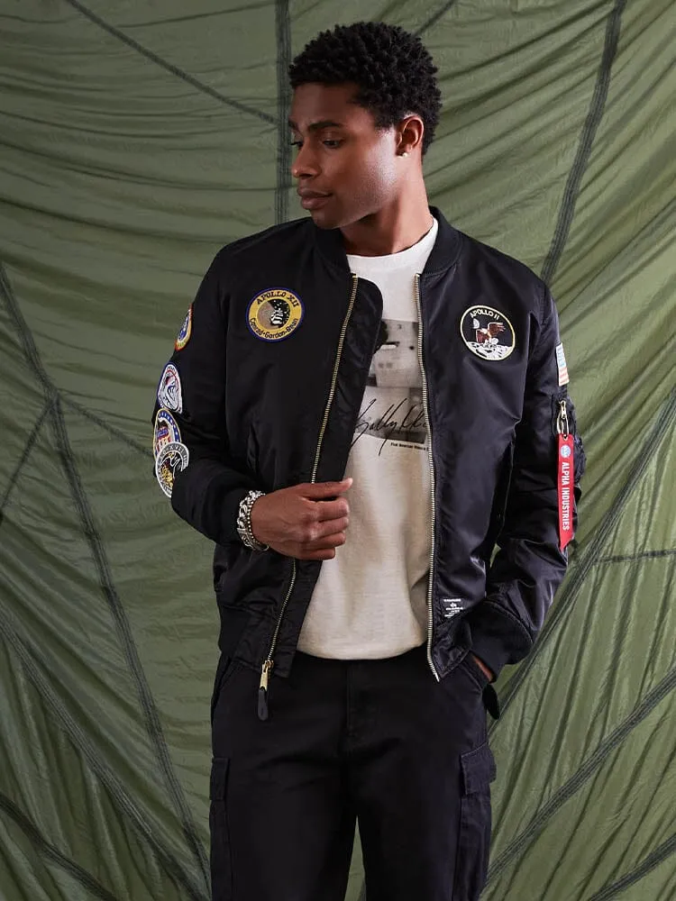 Alpha Industries L-2B Apollo geacă bomber neagră ușoară