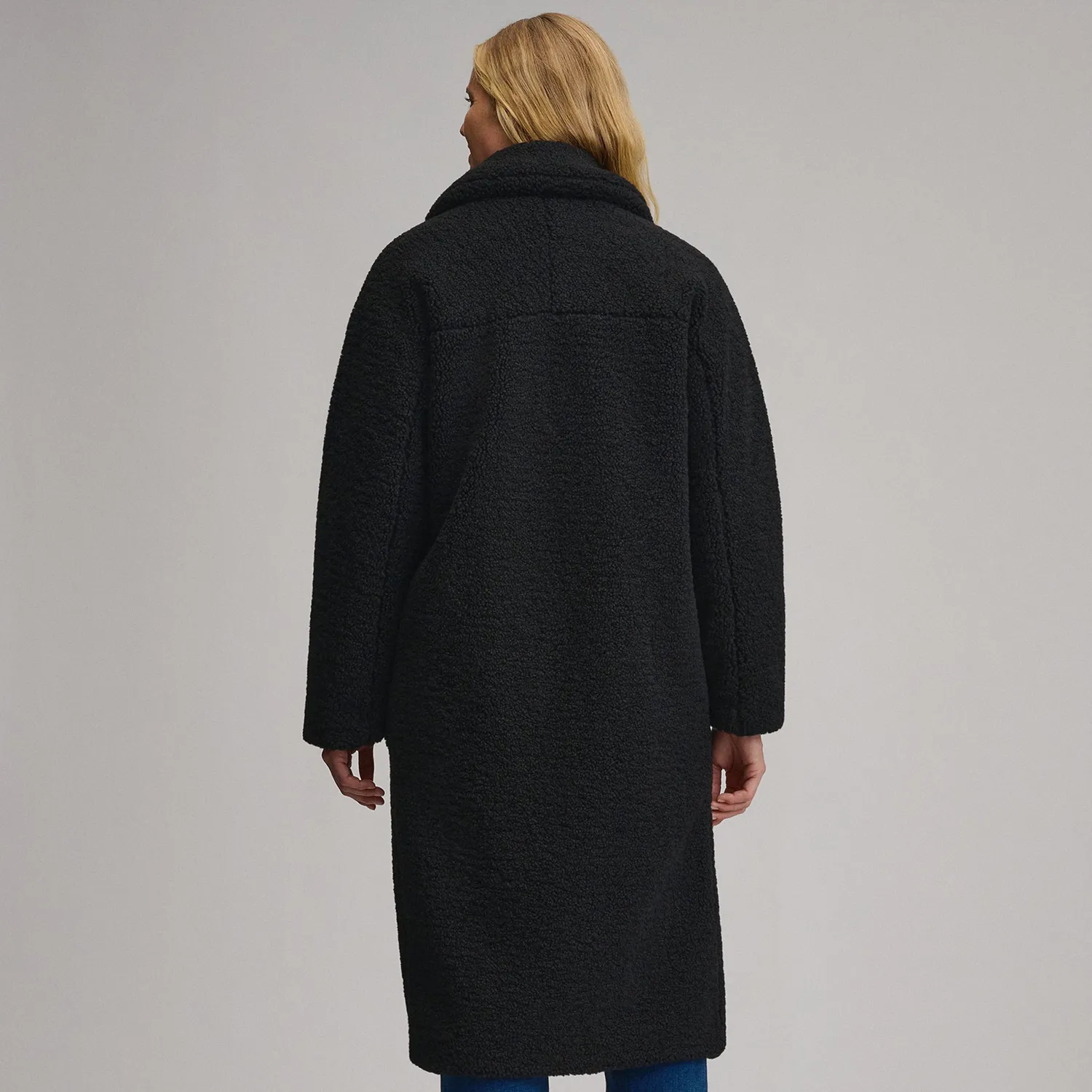 Eddie Bauer Plush palton trenci dama Negru calduros