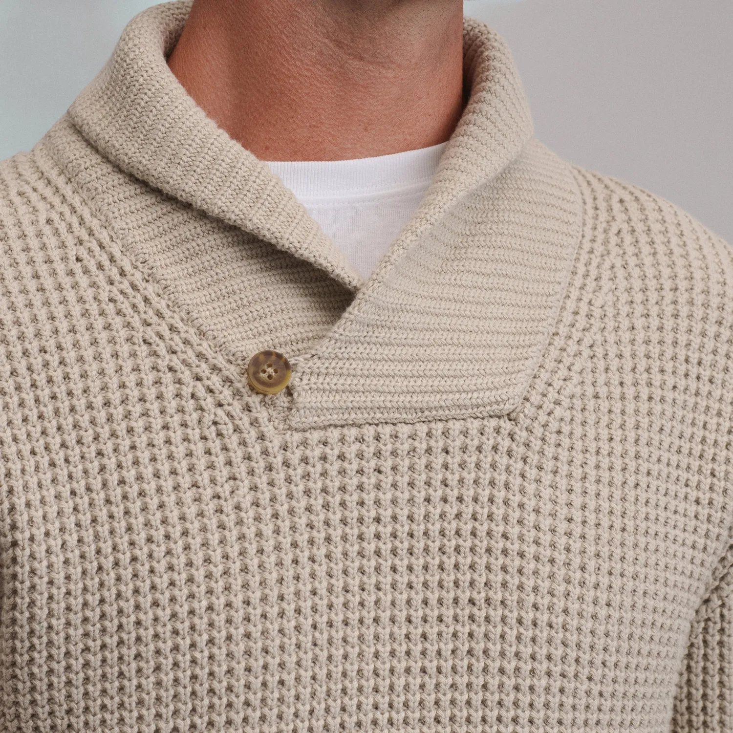 Eddie Bauer Holiday Festive pulover barbati gri calduros