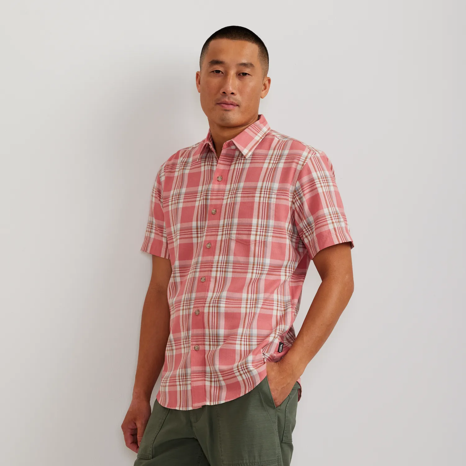 Eddie Bauer Tidelands cămașă bărbați Blue Fog bumbac