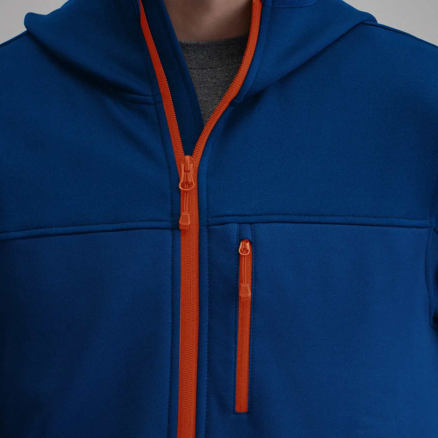 Eddie Bauer Tech Fleece hanorac bărbați albastru fermoar