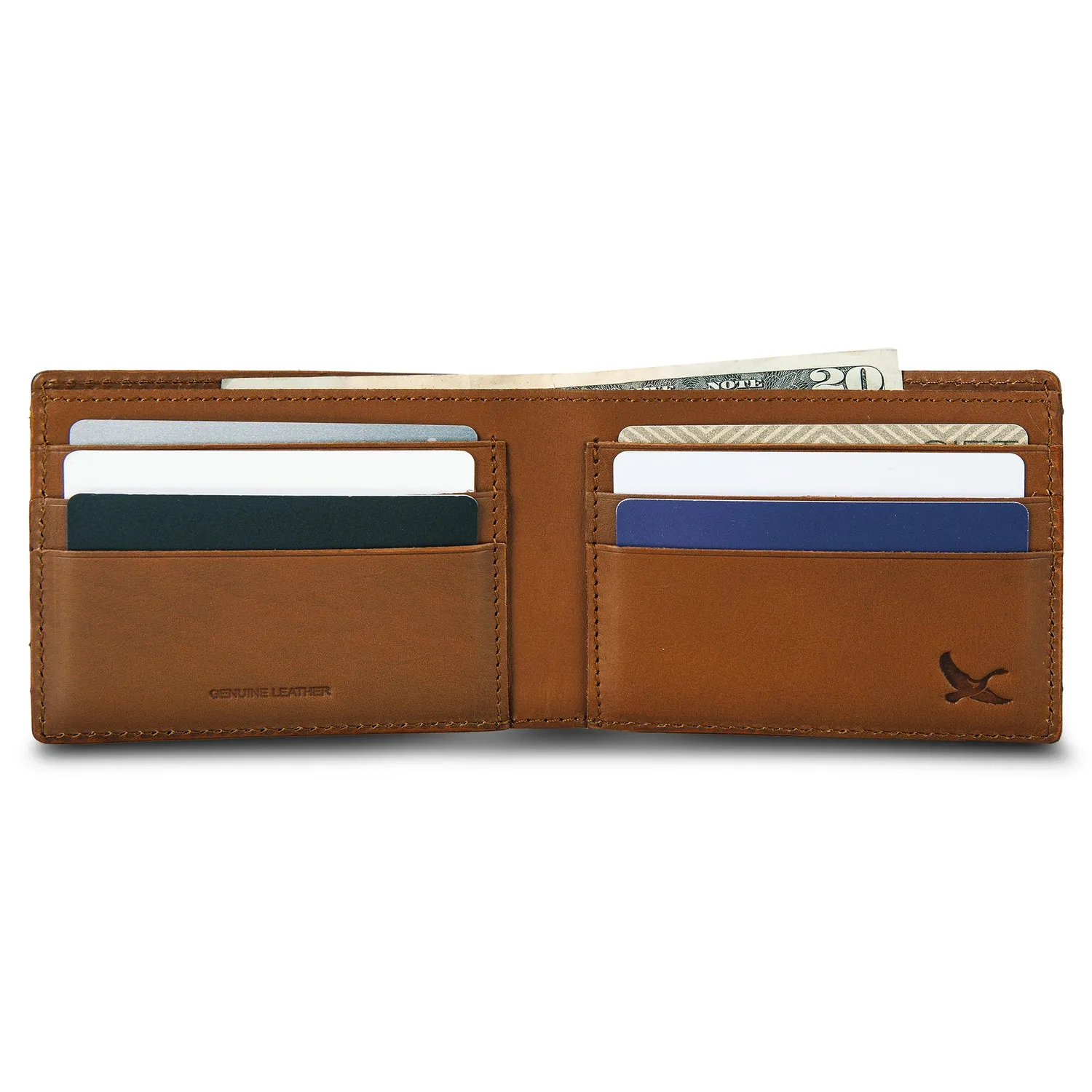 Eddie Bauer Outdoor portofel piele Brown bifold