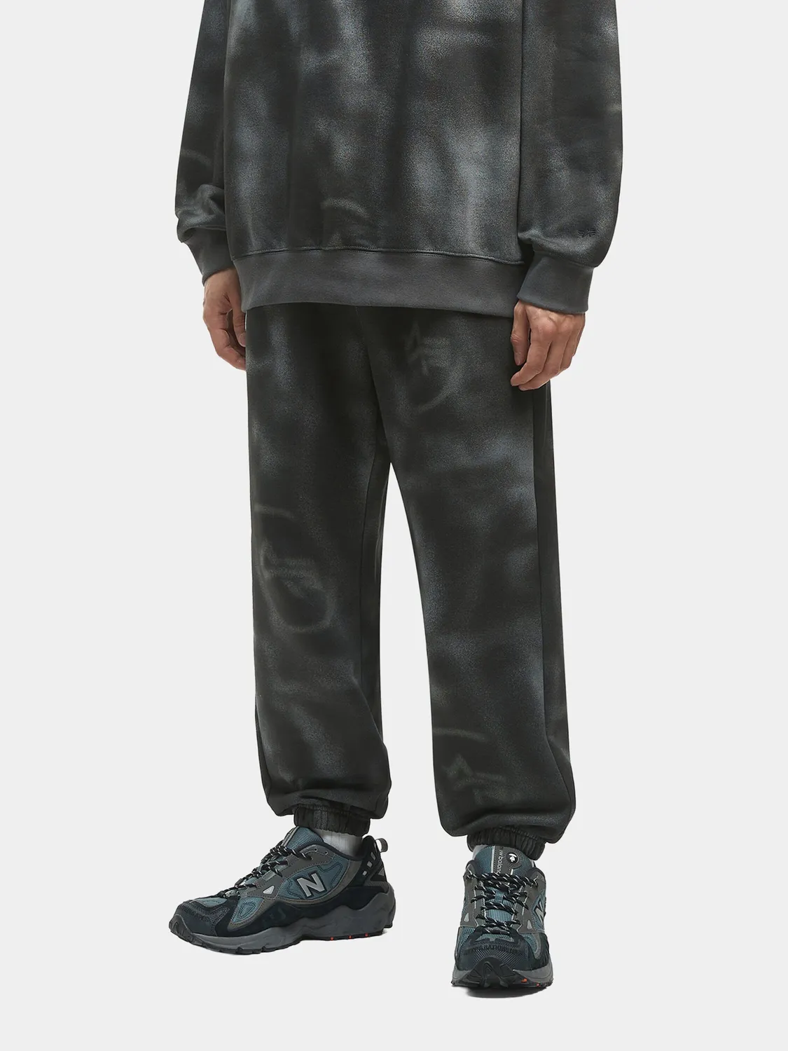 Alpha Industries UNFRM Washed pantaloni trening gri bumbac