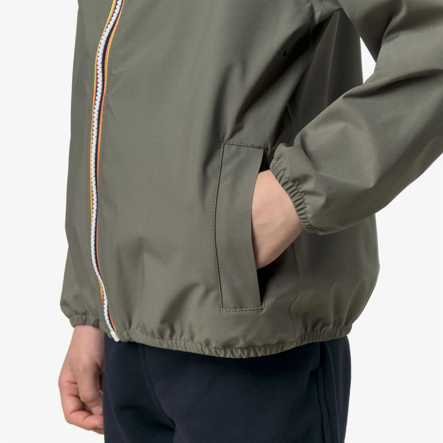 K-Way Jack Stretch Dot geacă copii verde lichen impermeabilă