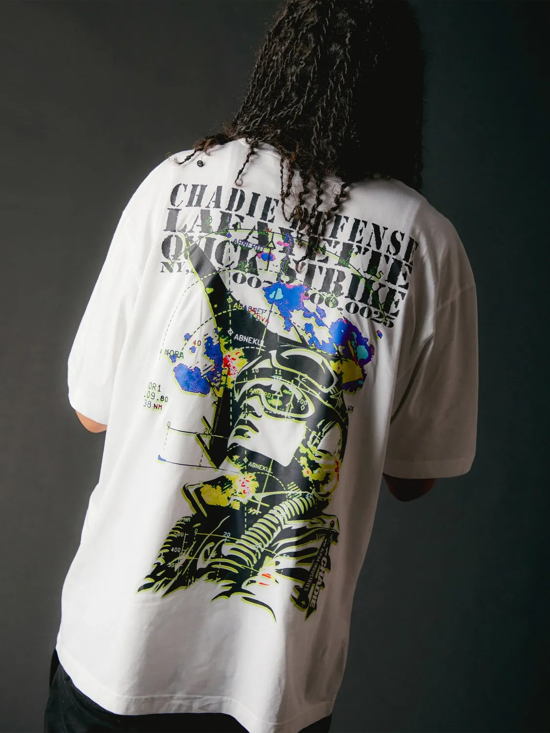 Alpha Industries Chadie Sonar tricou bumbac alb