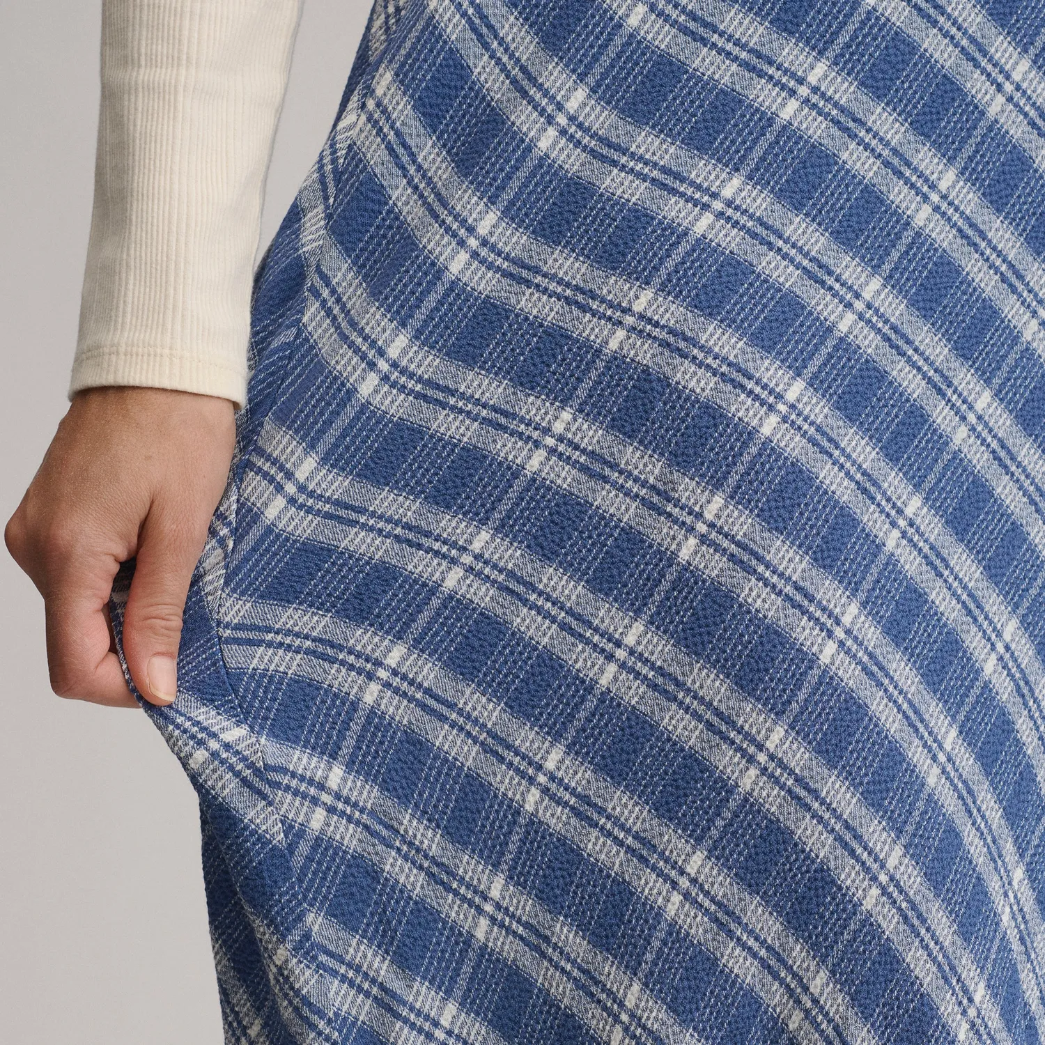 Eddie Bauer fusta midi carouri Wave XS-XL clasica