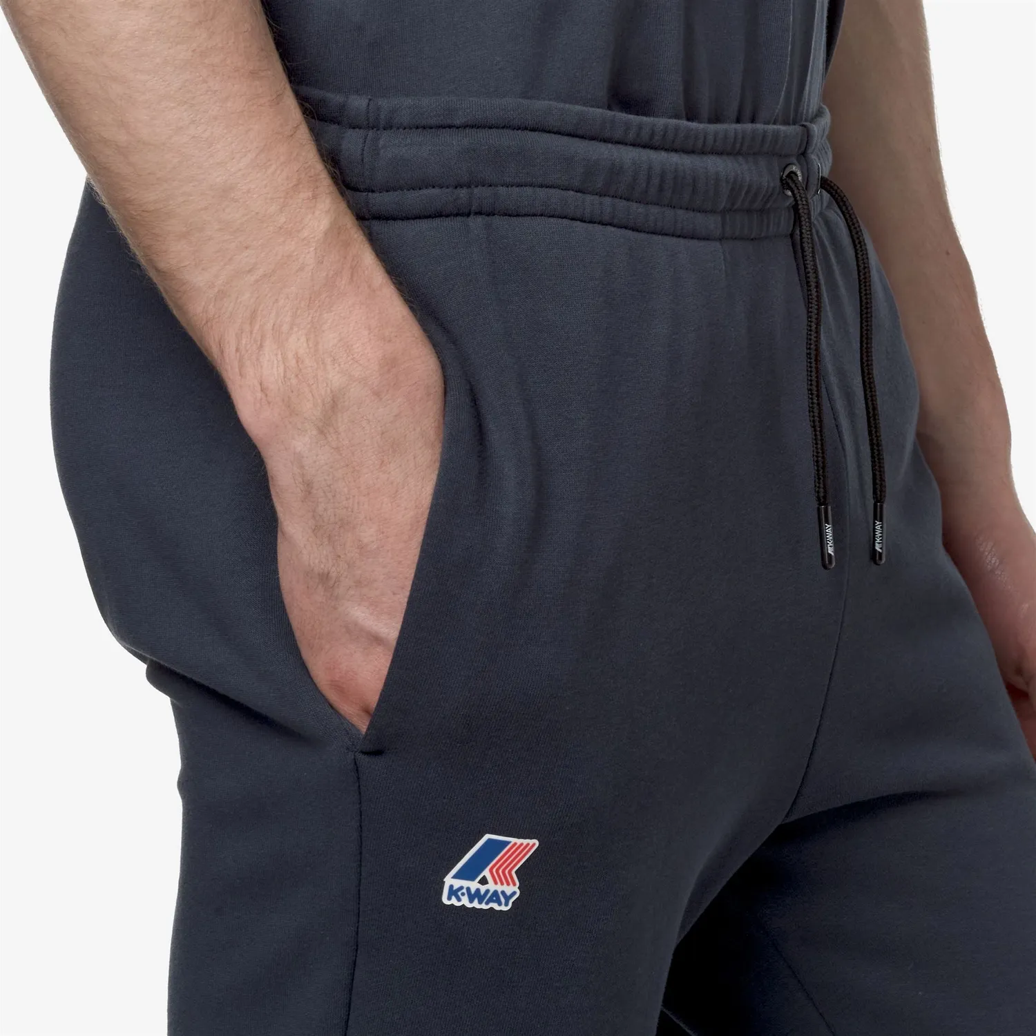 K-Way Bishop pantaloni sport albastru din bumbac