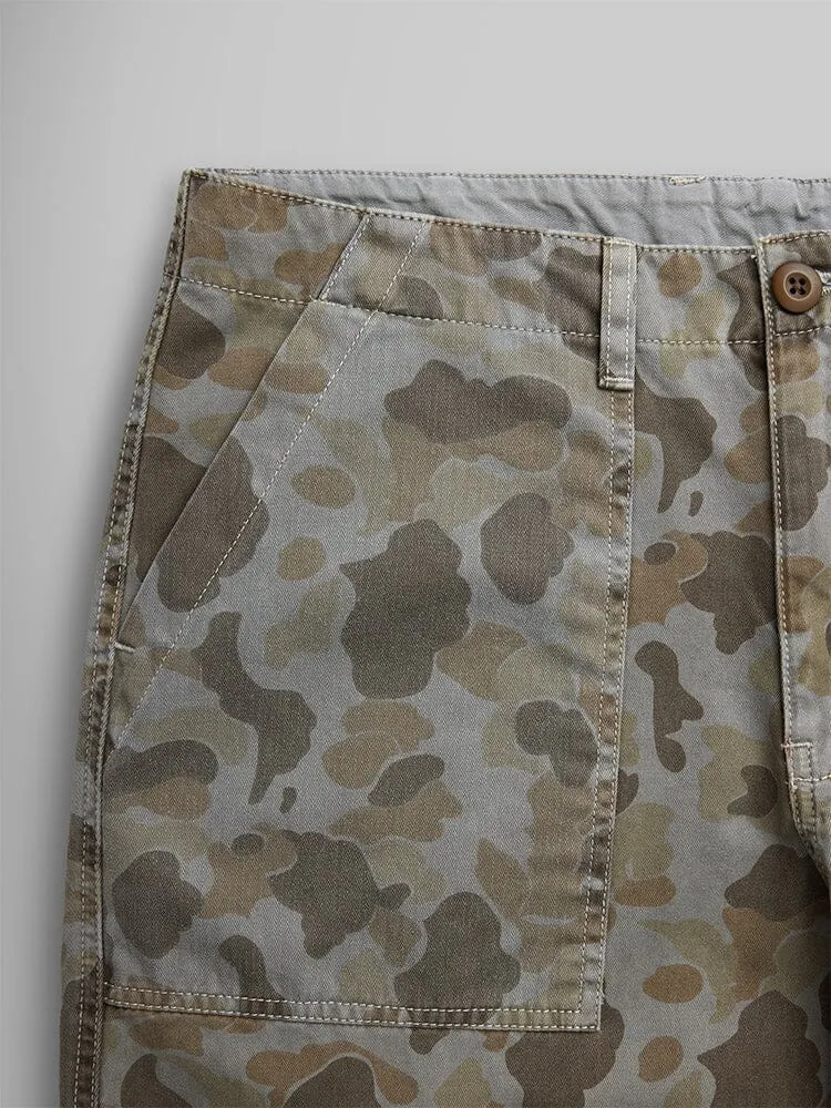 Alpha Industries Fatigue Battlewash pantaloni maro camo