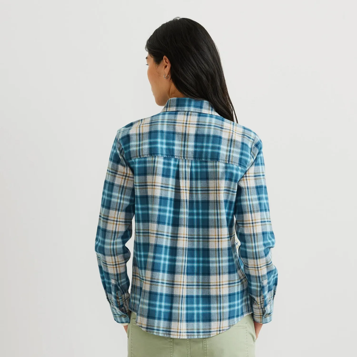 Eddie Bauer Stine's cămașă flanel damă albastră