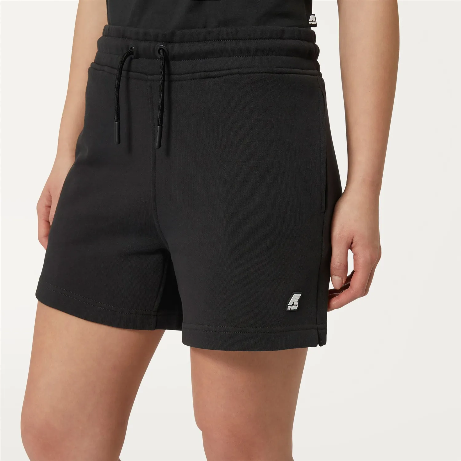 K-Way Rika pantaloni scurti negri bumbac dama