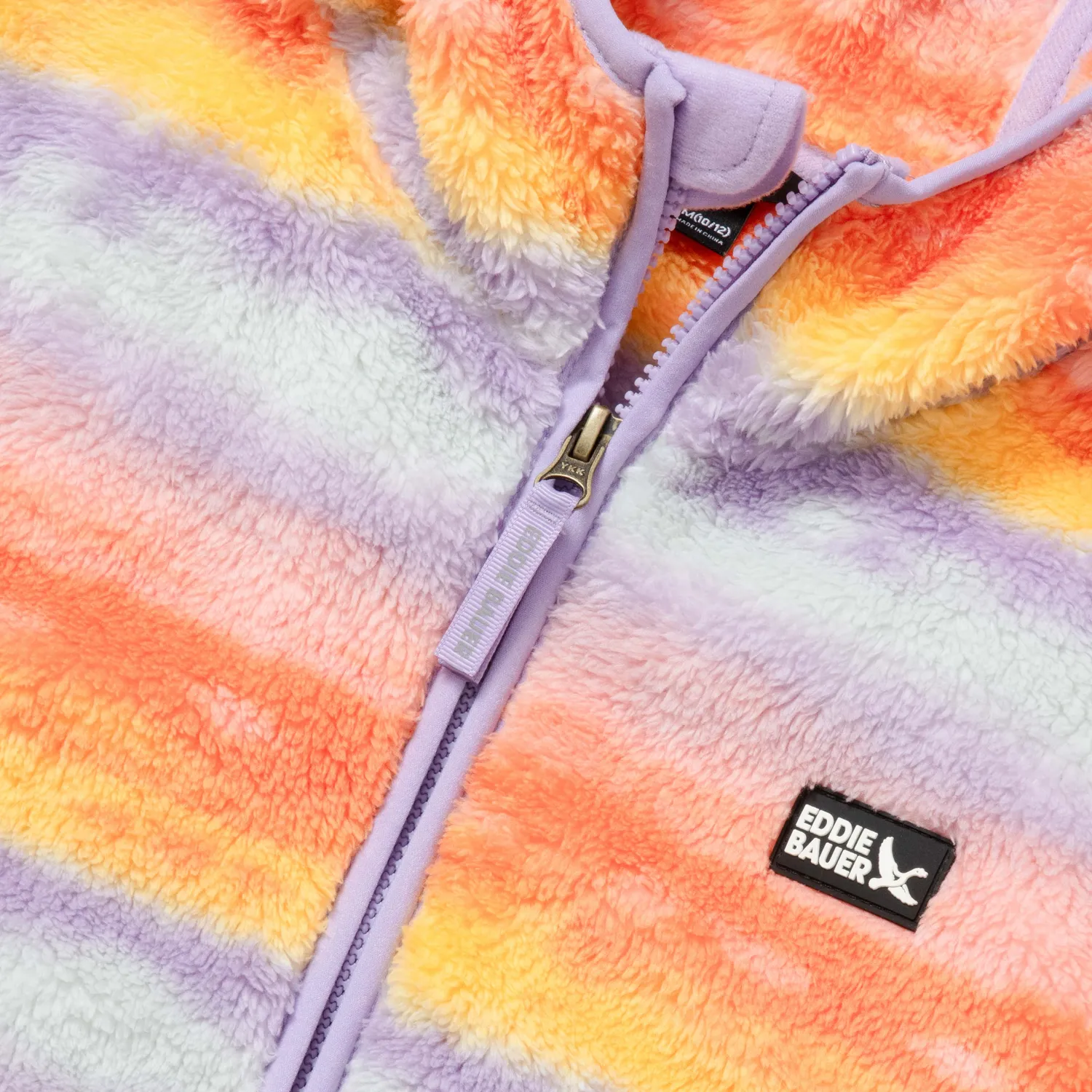 Eddie Bauer Quest Fleece geaca copii cu gluga imprimeu