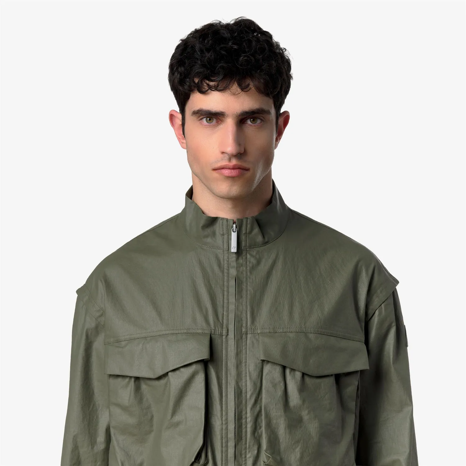 K-Way Orian Natural Blend geaca barbati verde cerata