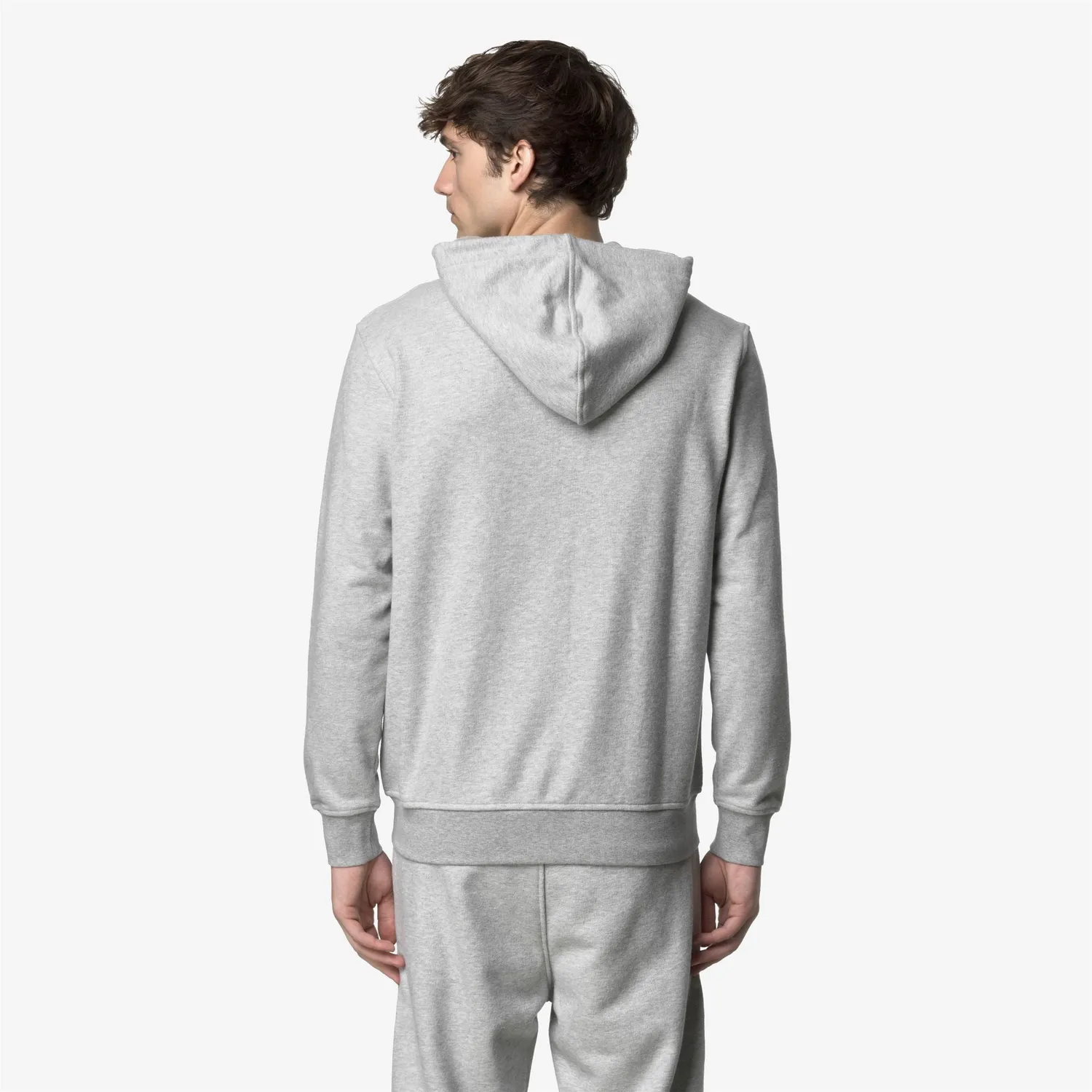 K-Way Anthony Heavy Fleece hanorac barbati gri melanj bumbac