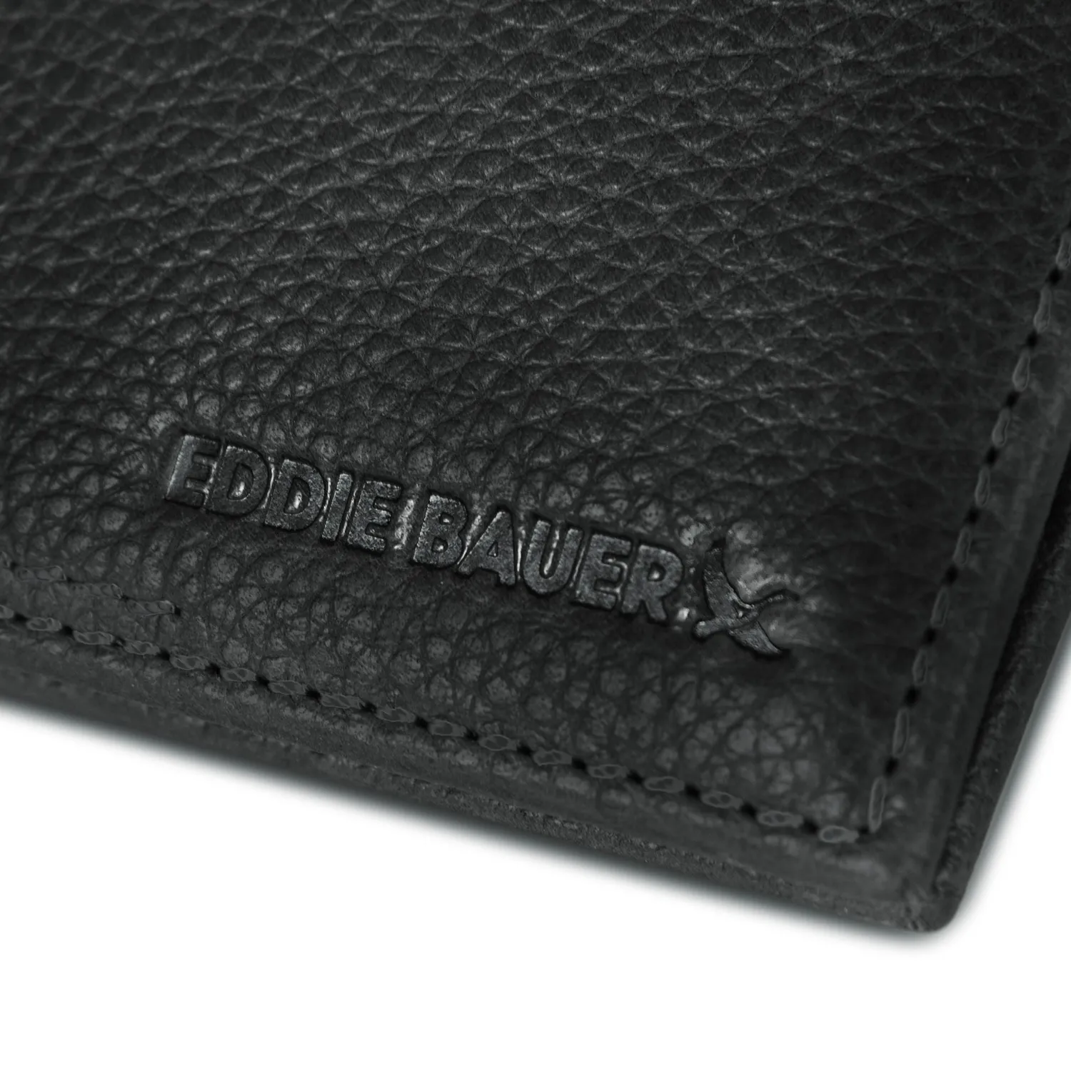 Eddie Bauer Signature portofel piele negru trifold