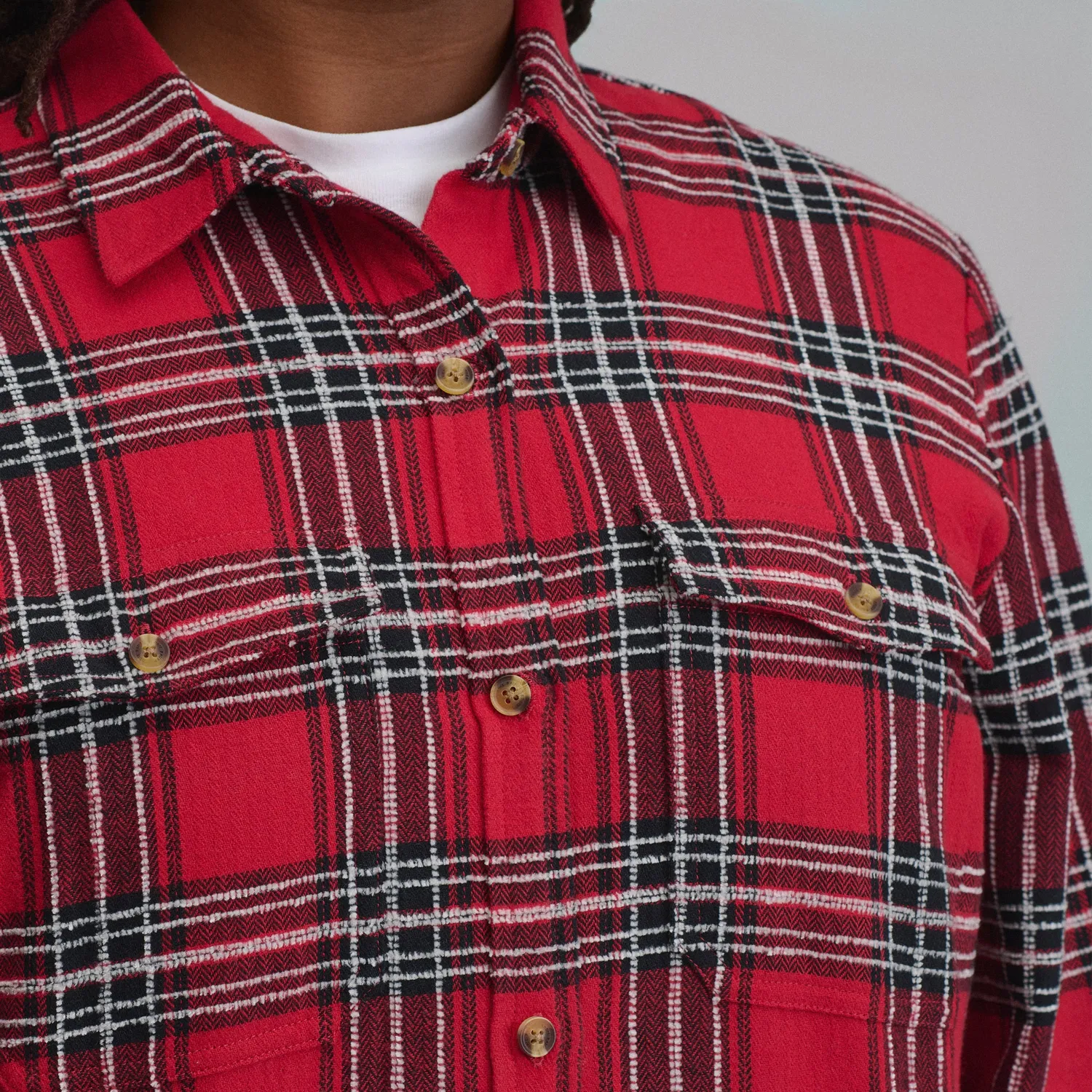 Eddie Bauer Heritage Soft Classic Novelty Flannel camasa Cardinal