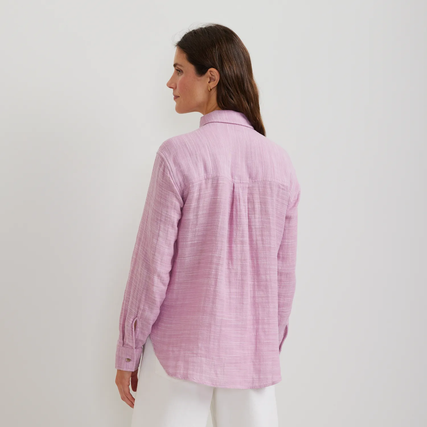 Eddie Bauer Cotton Slub camasa Vintage Rose bumbac