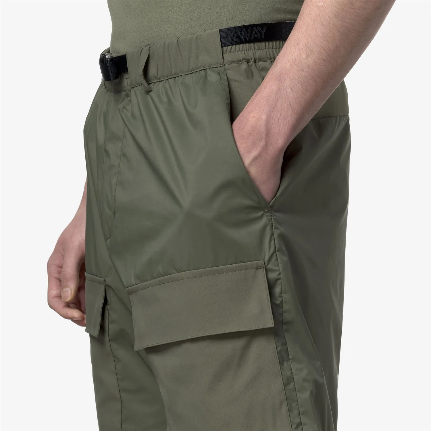 K-Way Breger pantaloni scurti barbati verde tehnici