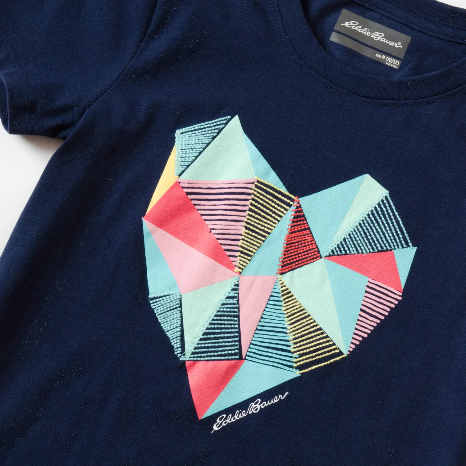 Eddie Bauer Girls Graphic tricou fete bleumarin bumbac