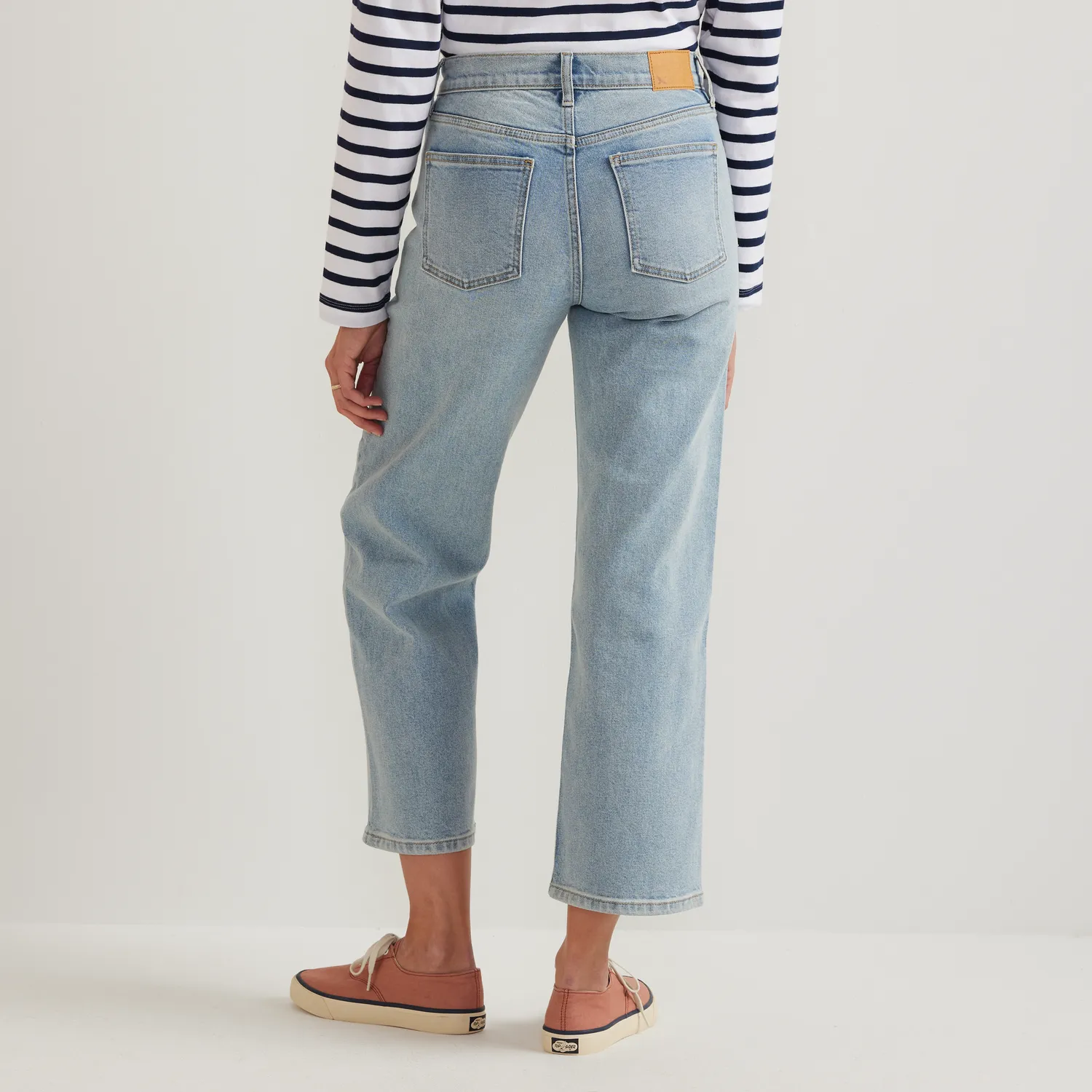 Eddie Bauer Authentic Everyday blugi dama Indigo Blue cropped