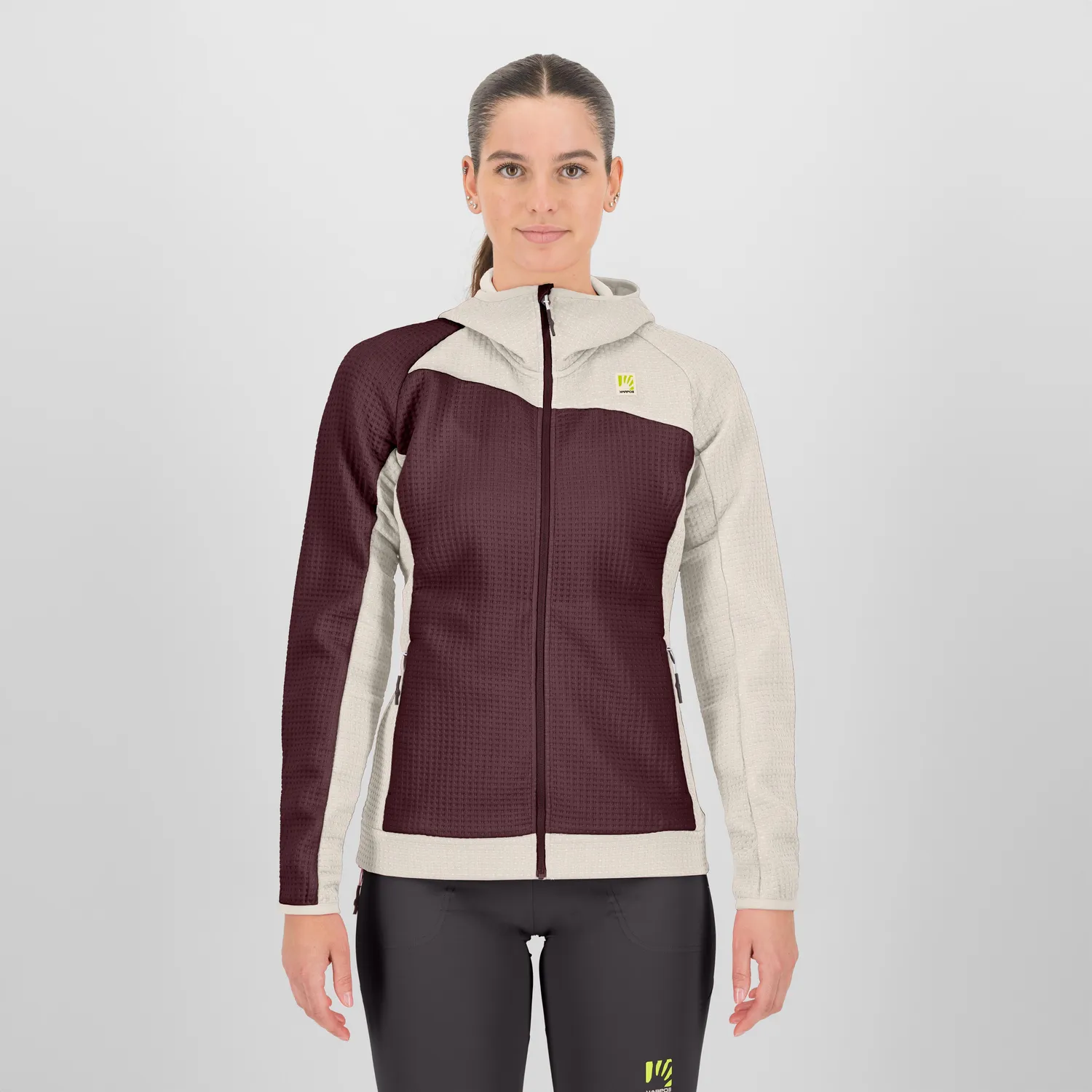 Karpos Averau W Full-Zip Hoodie fleece dama cu gluga
