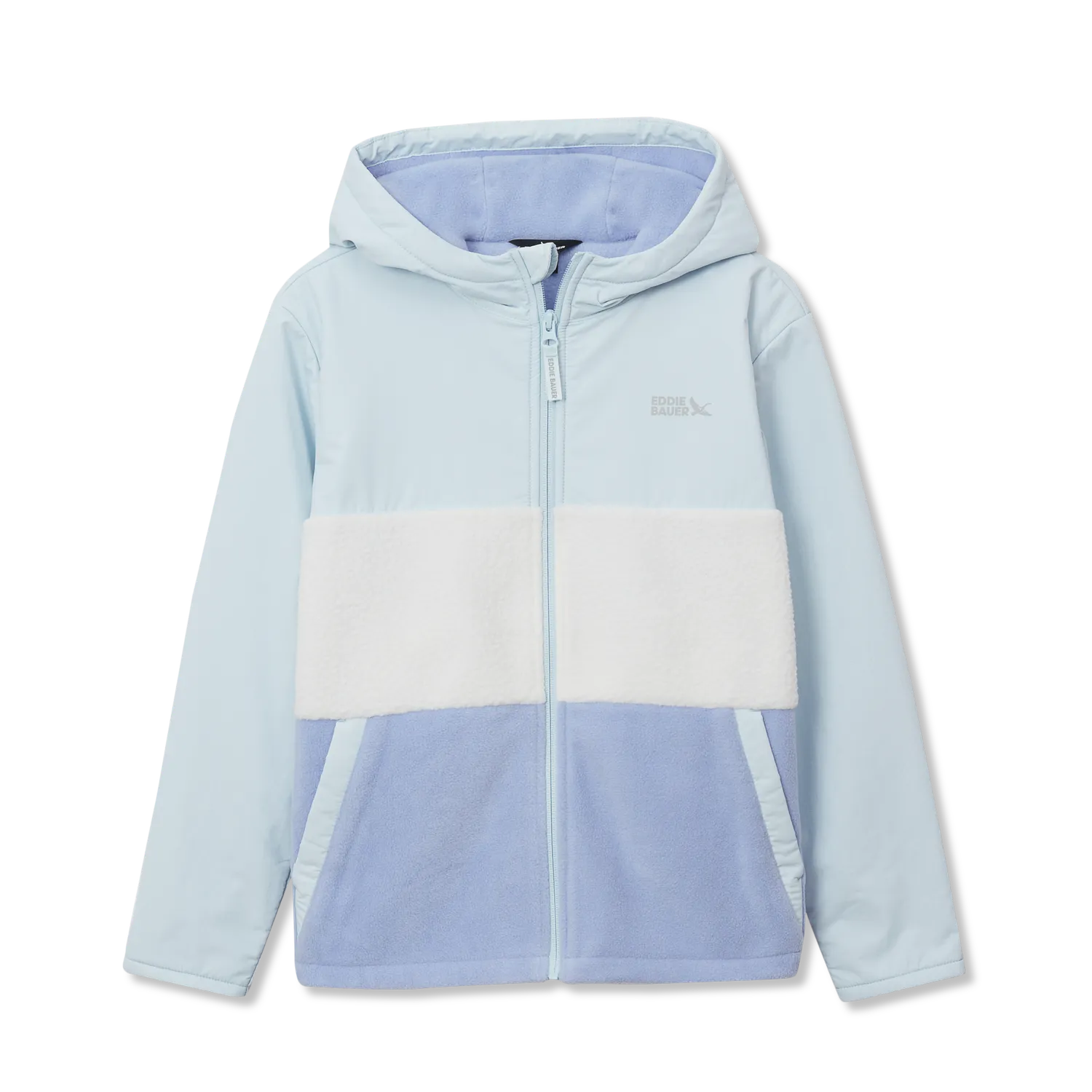 Eddie Bauer Kids Chilali geacă fleece bleu deschis