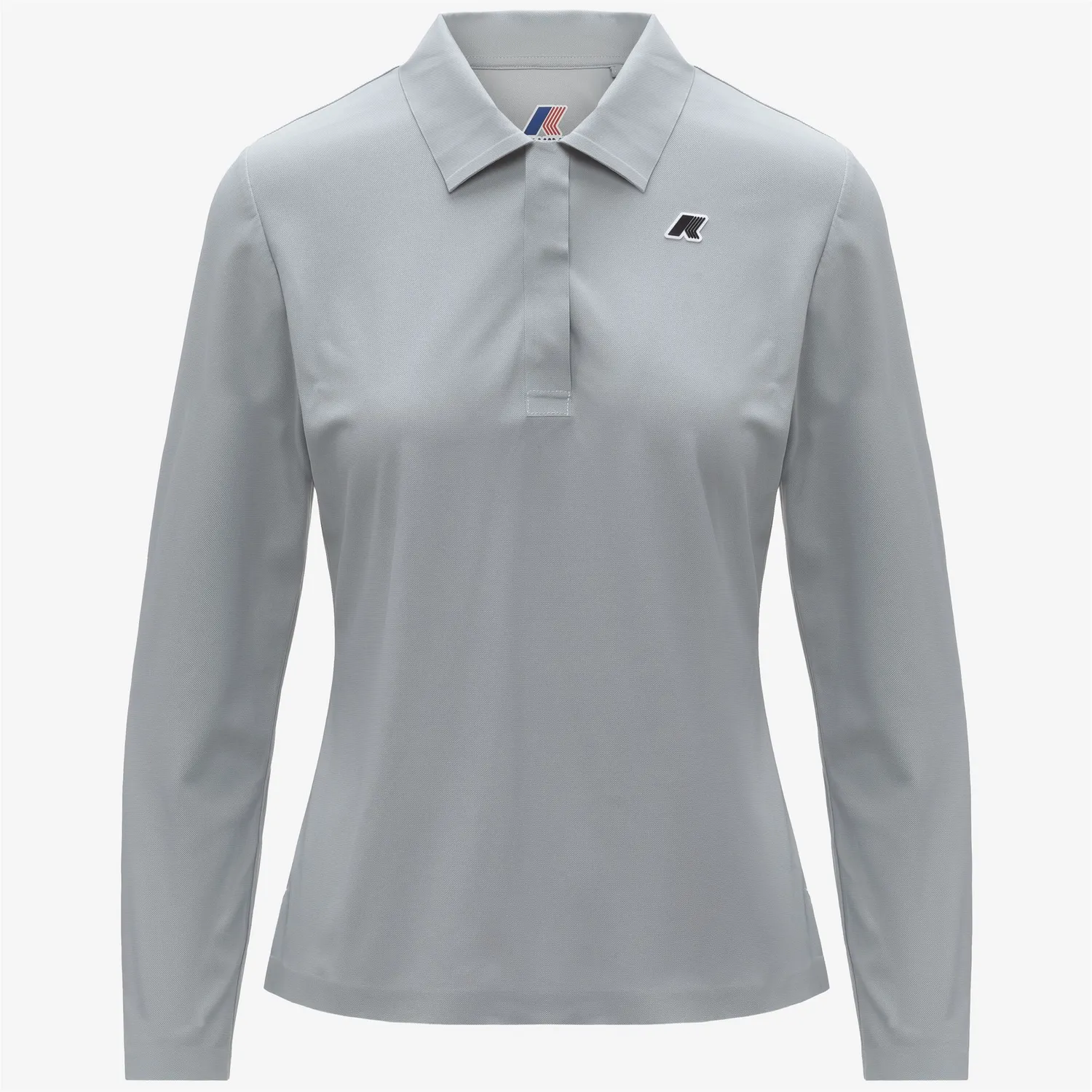K-Way Flier Golf polo dama gri maneca lunga stretch