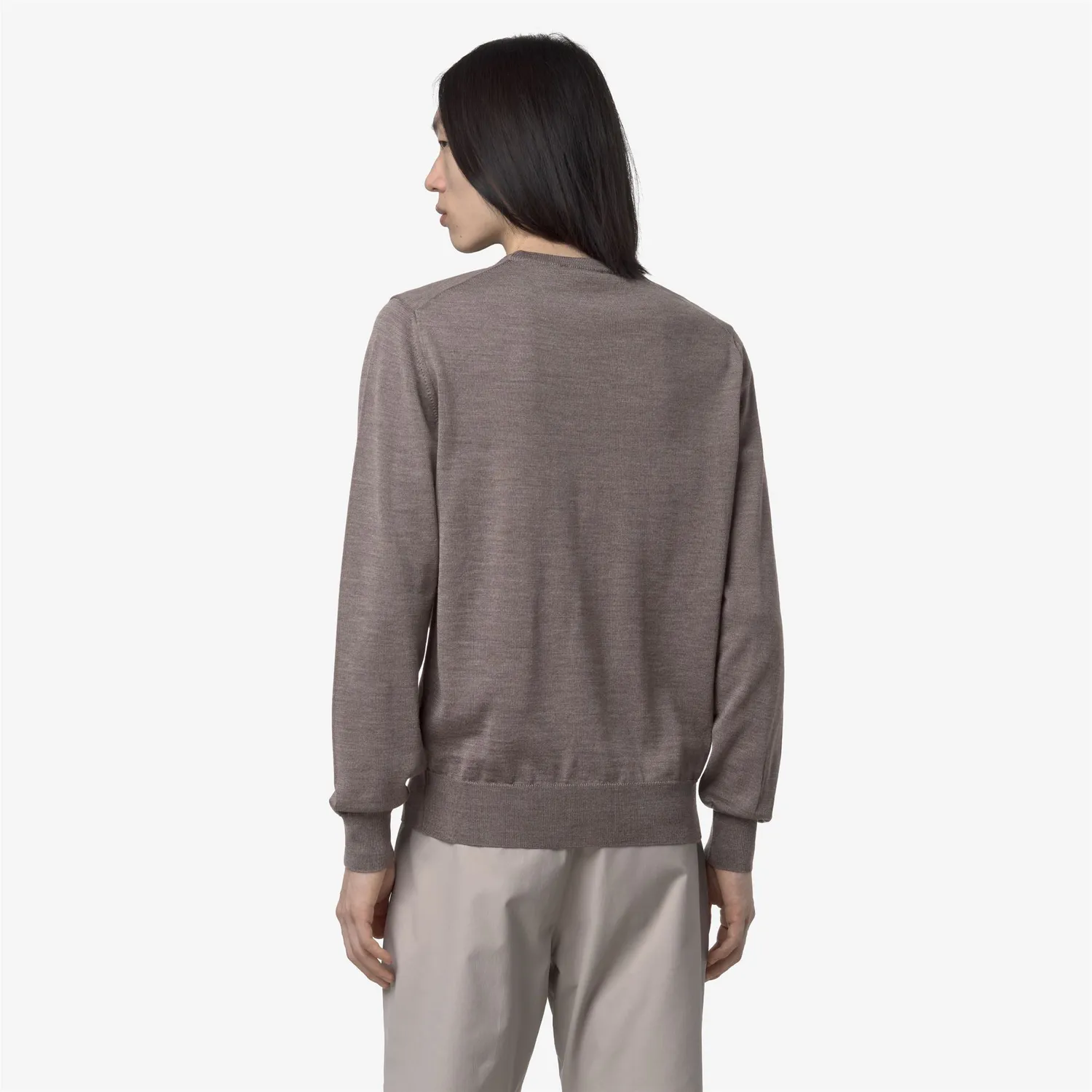 K-Way Sebastien Merino pulover barbati Beige Taupe lana