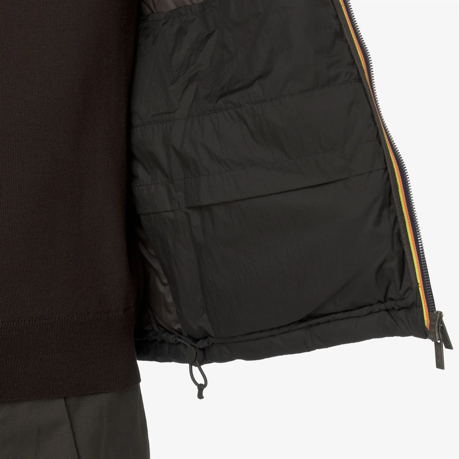 K-Way Quill geaca puf barbati negru olive puf natural