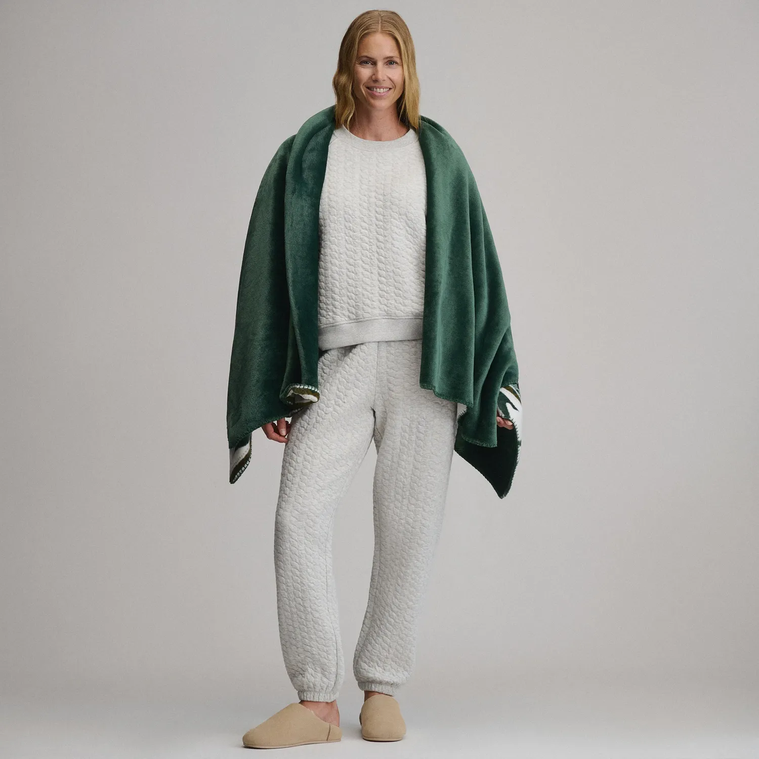 Eddie Bauer Quilted Pants pantaloni dama matlasati gri