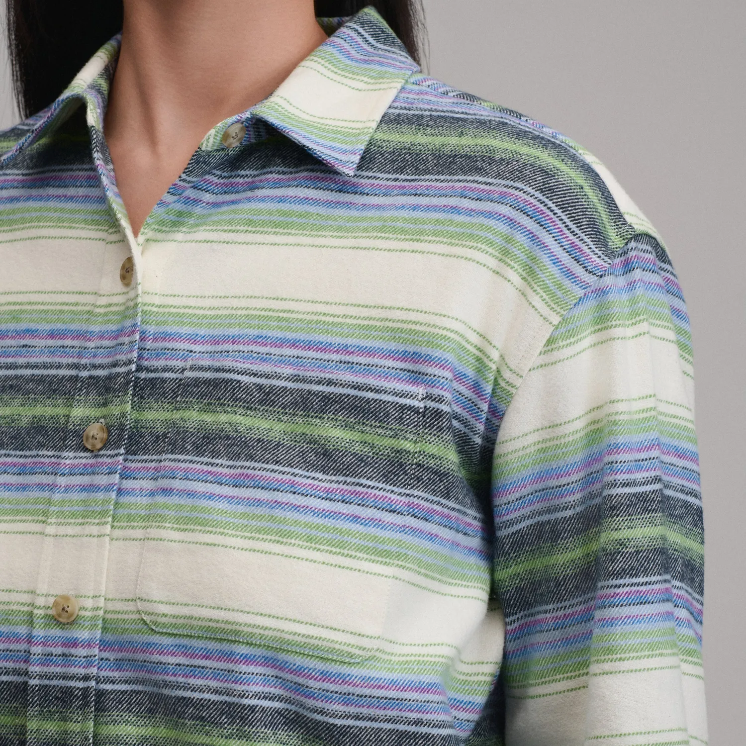 Eddie Bauer Heritage Soft Boyfriend camasa Sea Spray groasa