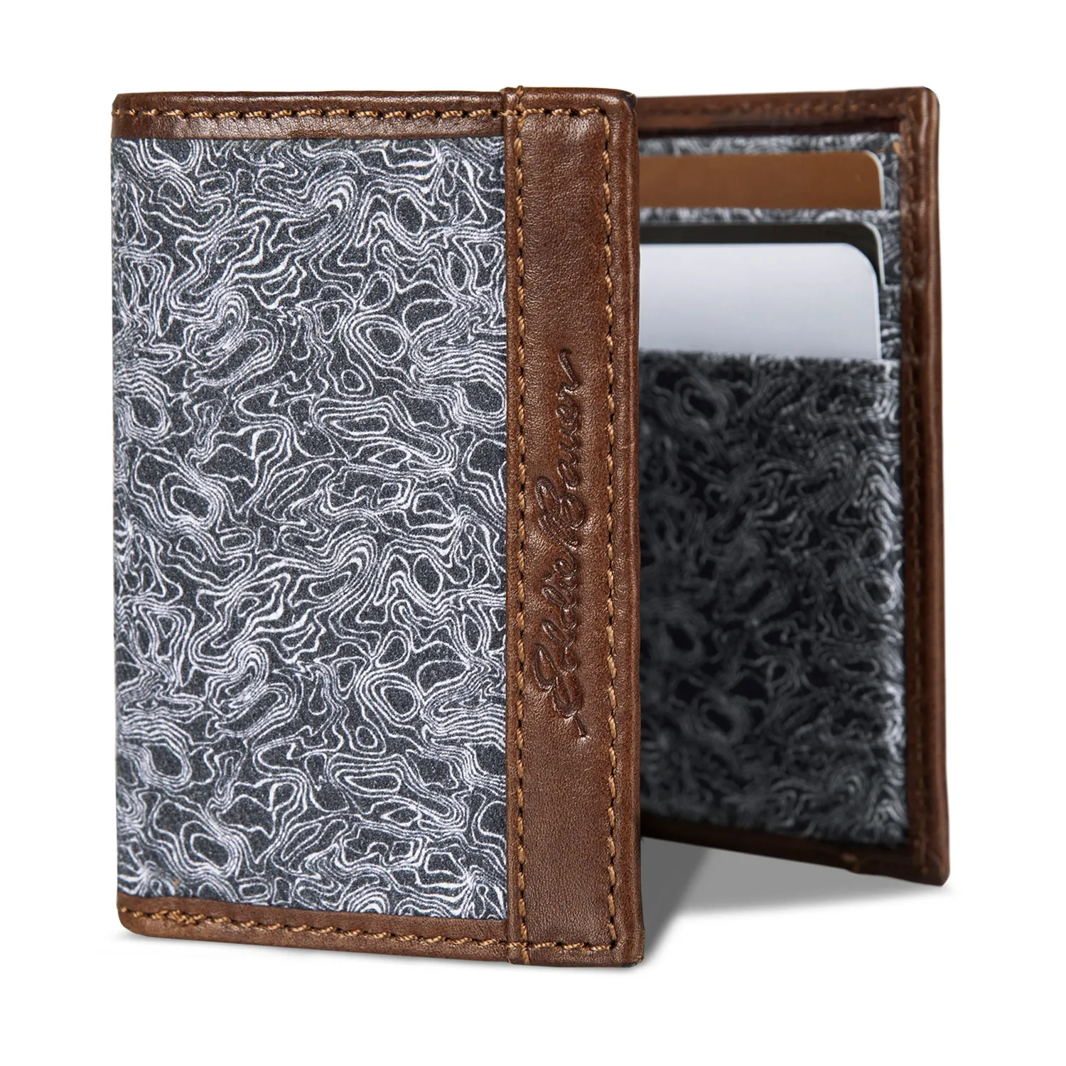 Portofel Eddie Bauer Pioneer Trifold gri RFID
