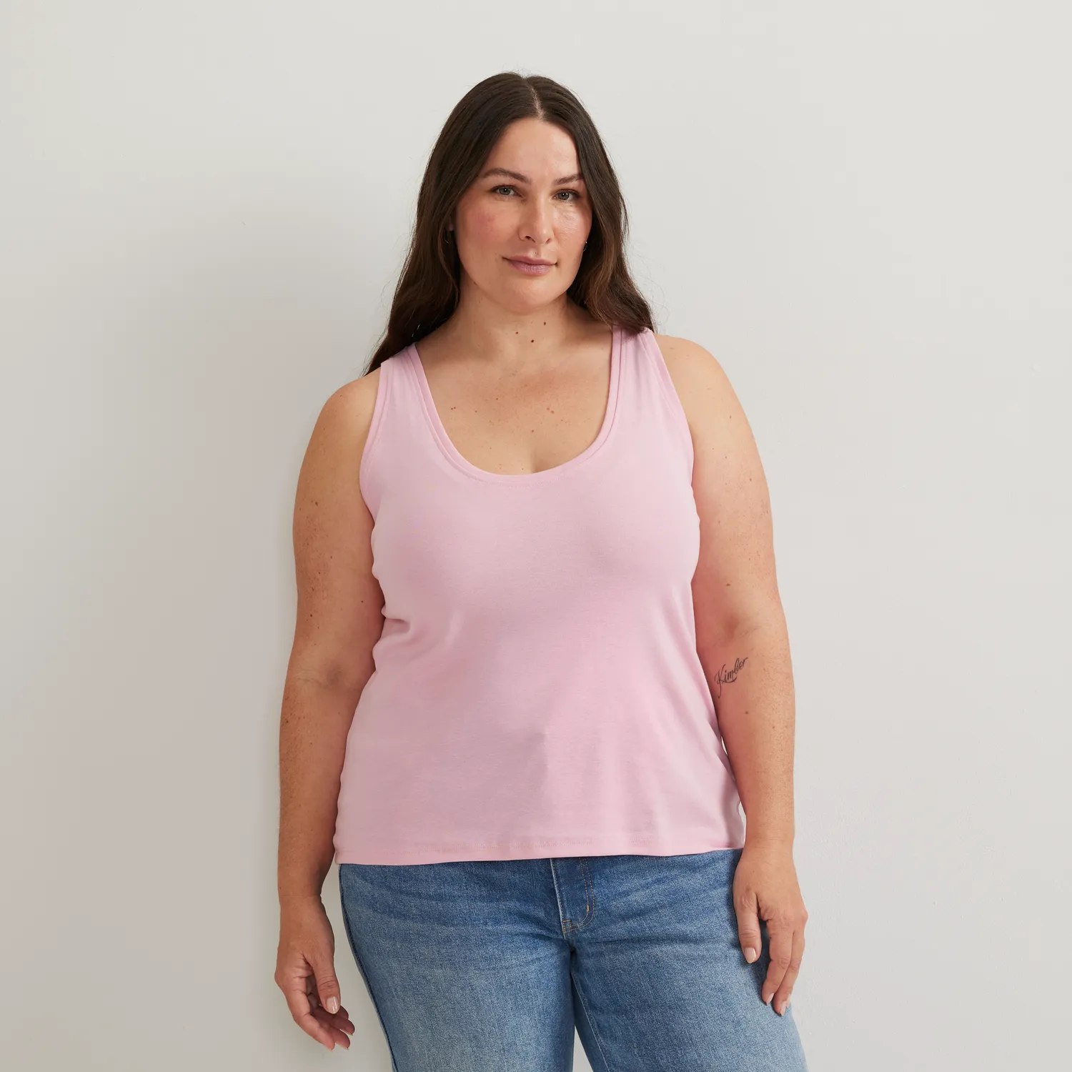 Eddie Bauer Everyday Scoop-Neck Tank maiou galben bumbac
