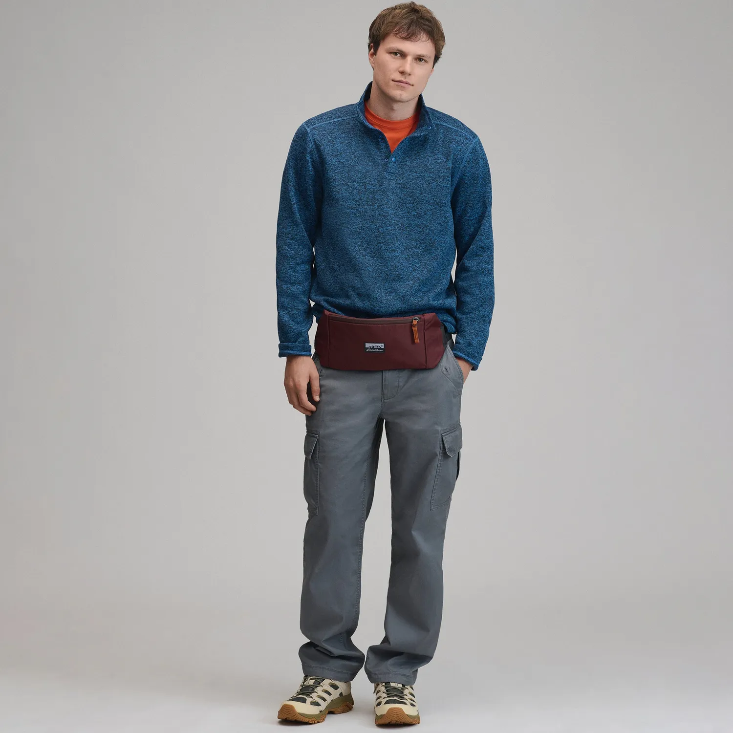 Eddie Bauer Radiator Fleece 2.0 Snap Mock hanorac bărbați albastru