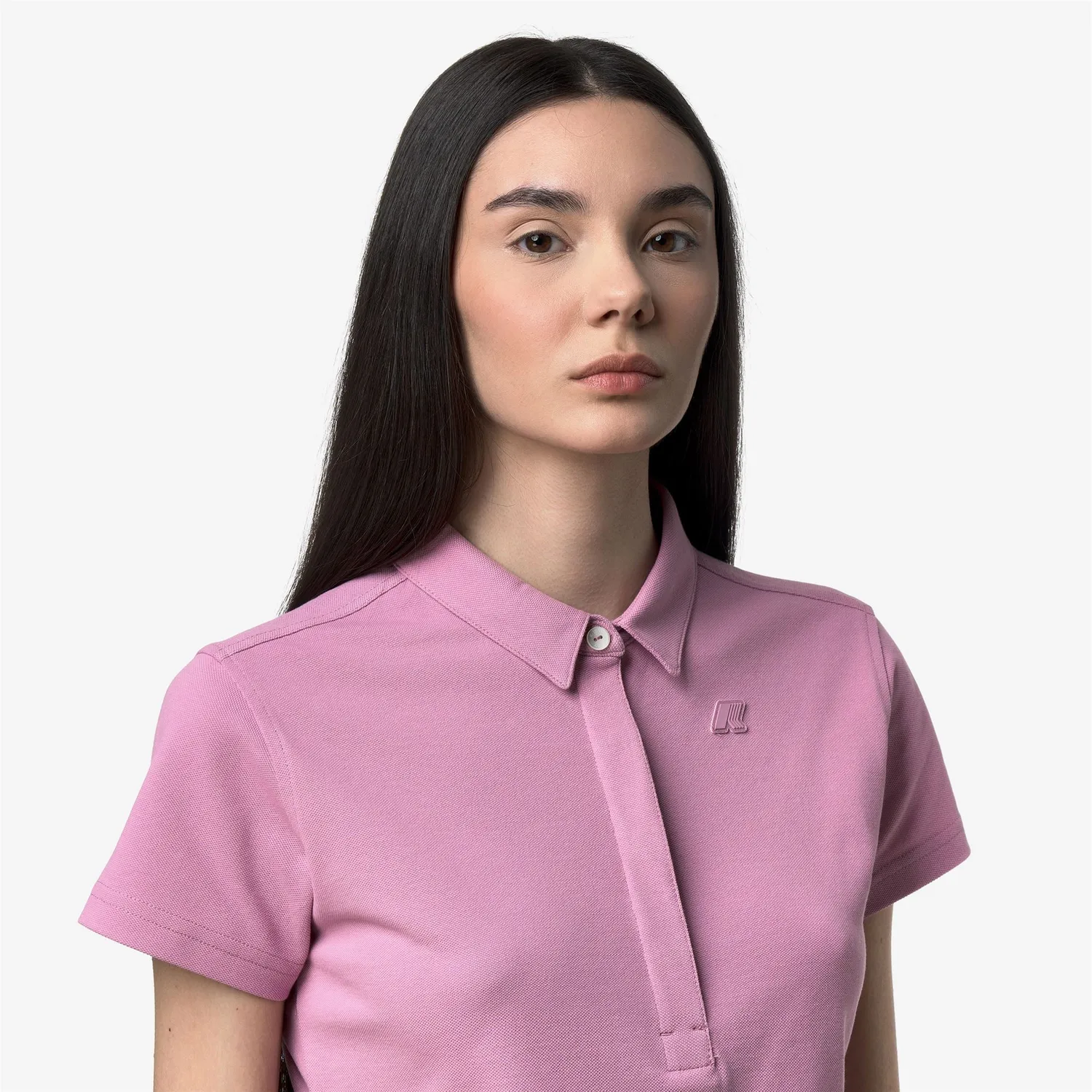 K-Way Amedea Pique Slim polo violet glicine damă