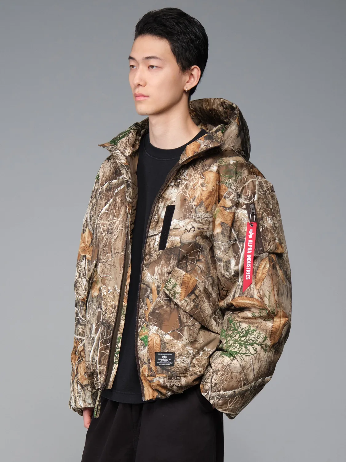 Alpha Industries Lee puffer parka realtree camo calduroasa