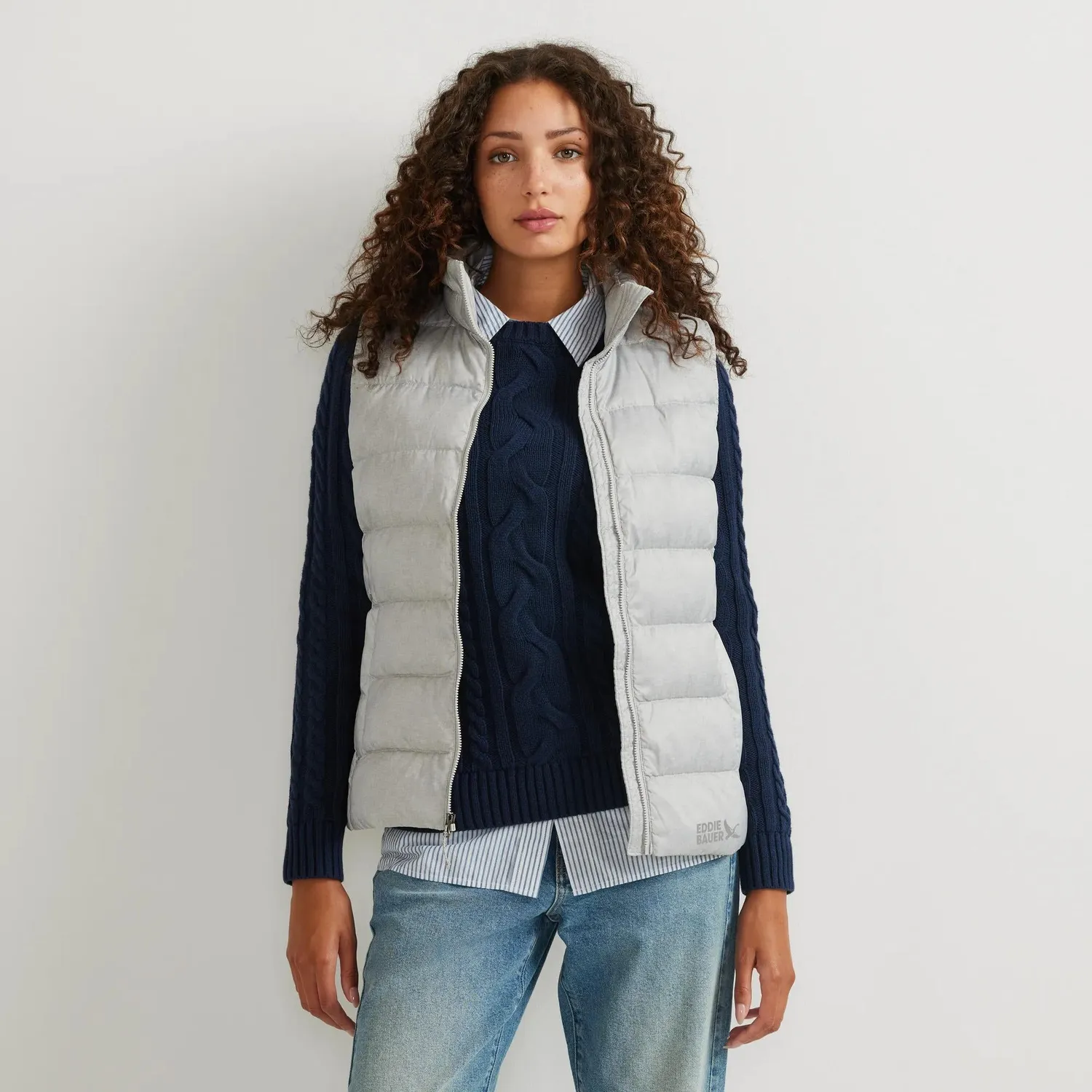 Eddie Bauer CirrusLite Down vesta dama Gri