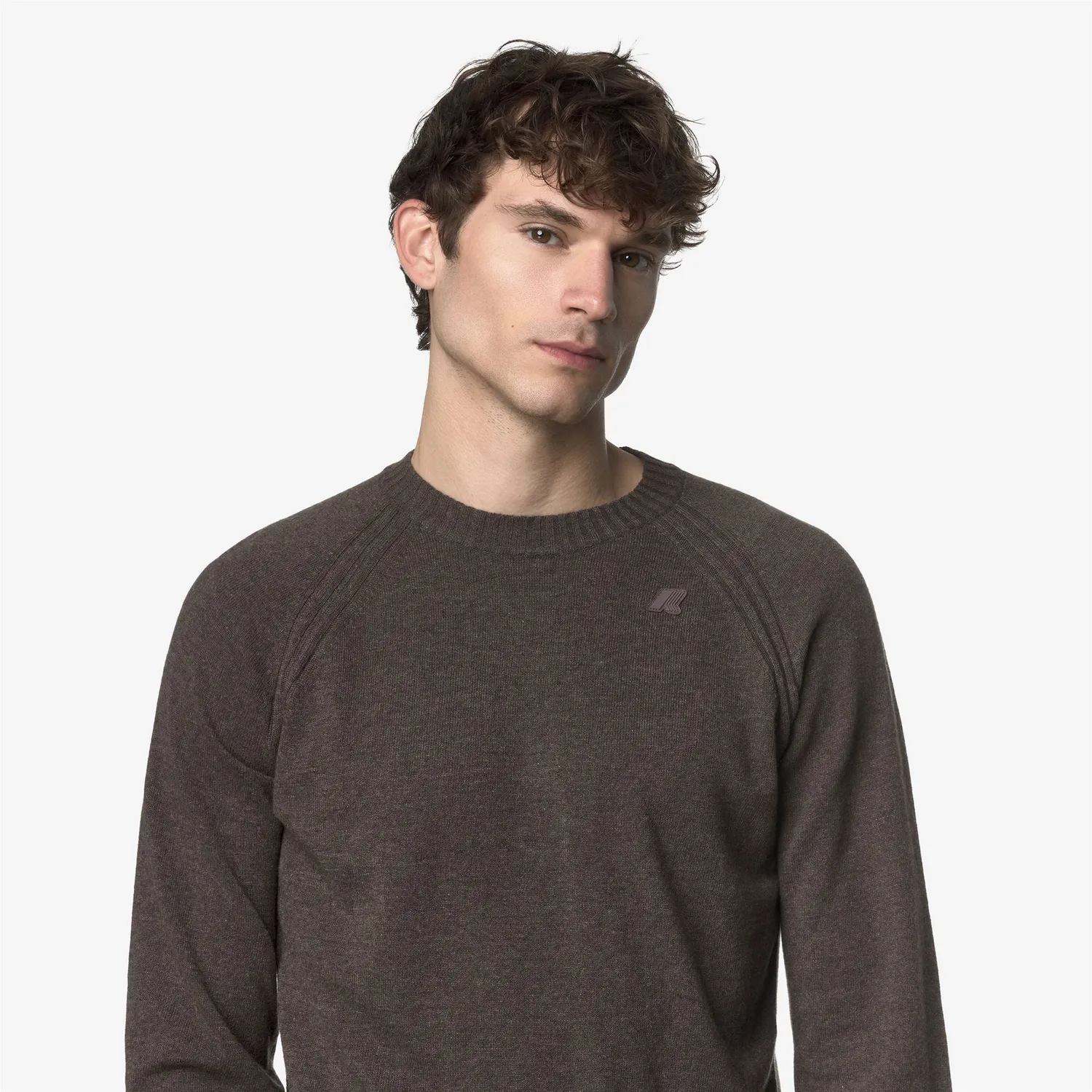 K-Way Sebas Wool Cashmere pulover maro lana calduros