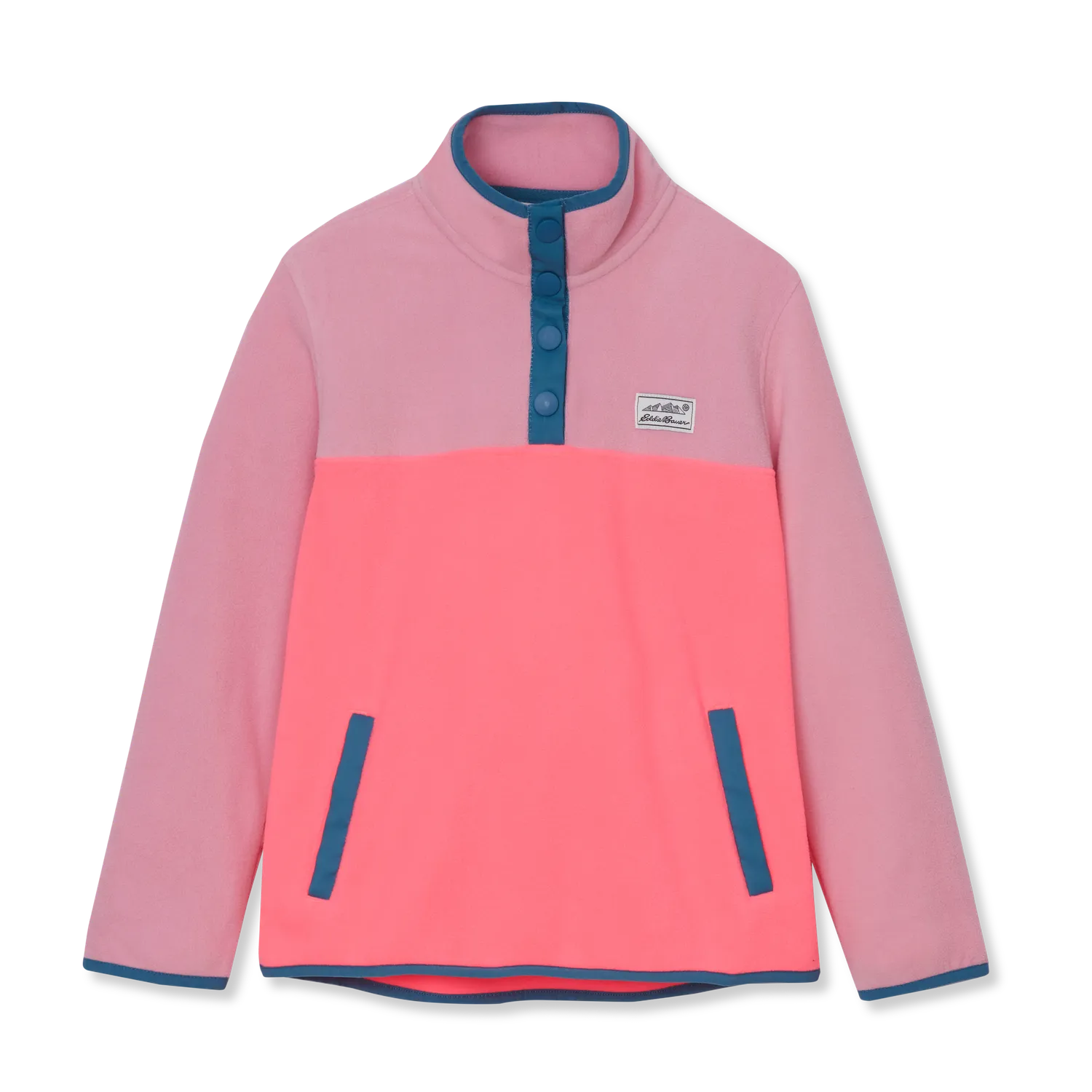 Eddie Bauer Polarfleece hanorac fete roz sfert fermoar