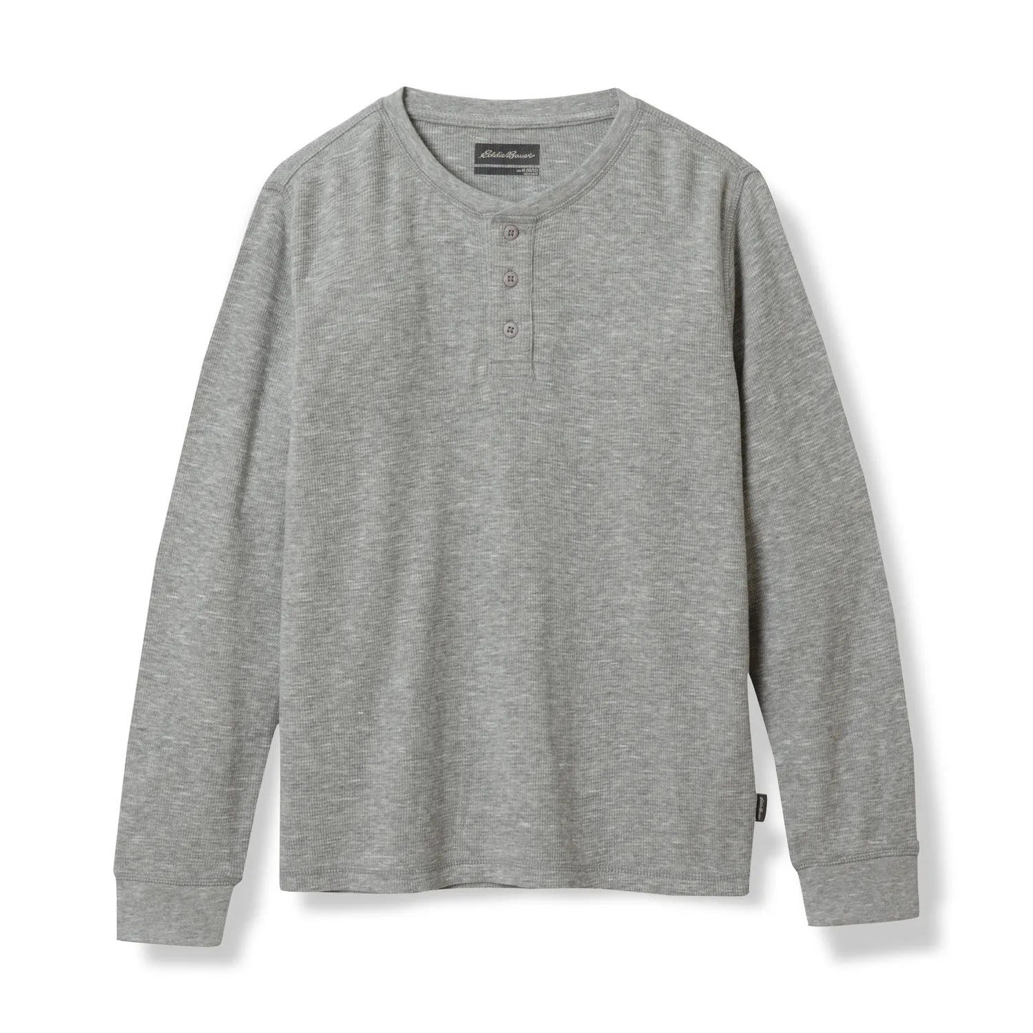 Eddie Bauer Eddies Favorite Thermal Henley bluza Grey Heather bumbac