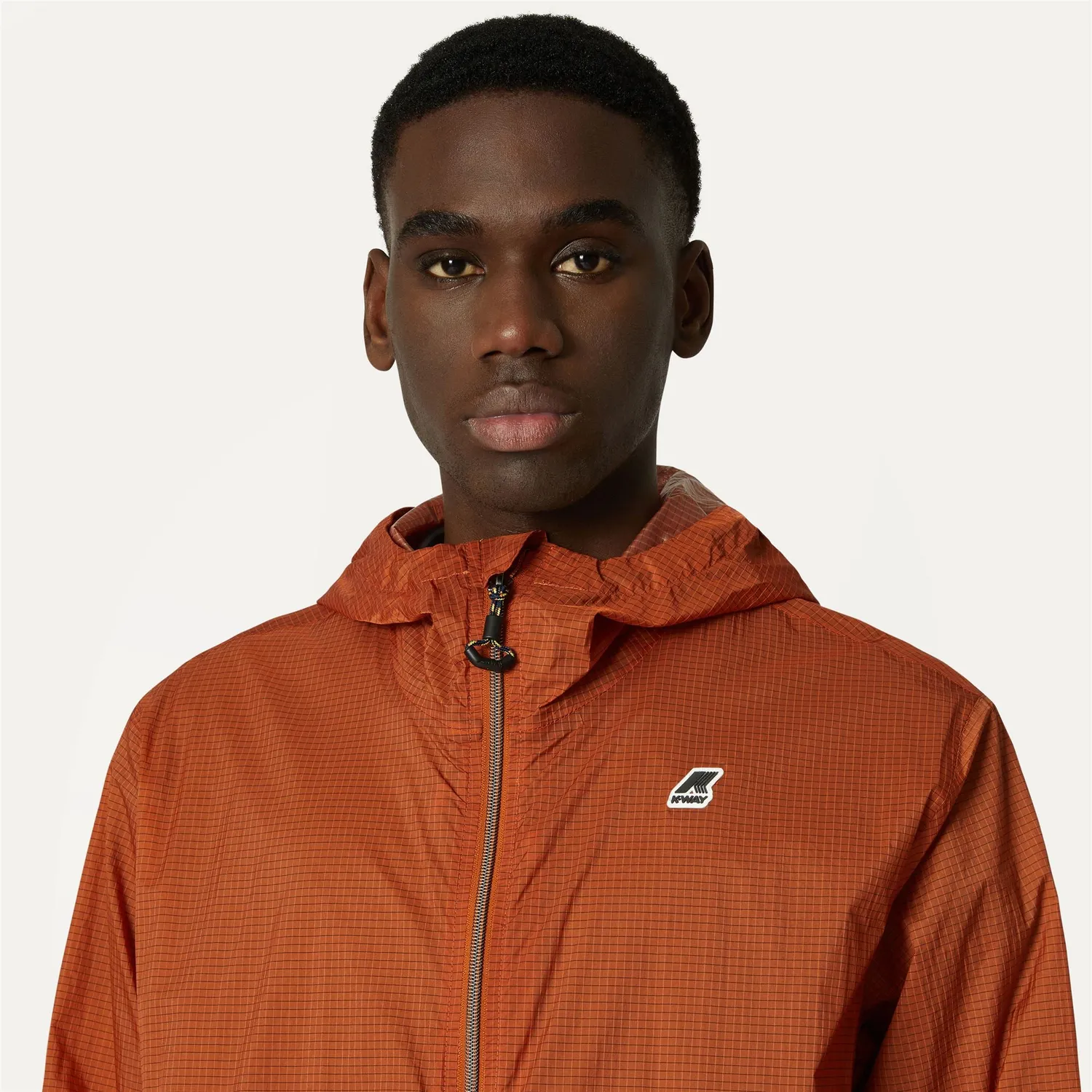 K-Way Cleon Nylon Ripstop geaca portocalie impermeabila
